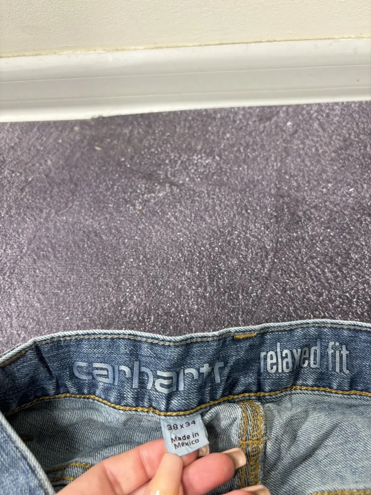 Carhartt × Vintage Vintage Carhartt Rugged Flex Denim Relaxed Fit Hype Jeans Size US 38 / EU 54 - 11 Thumbnail