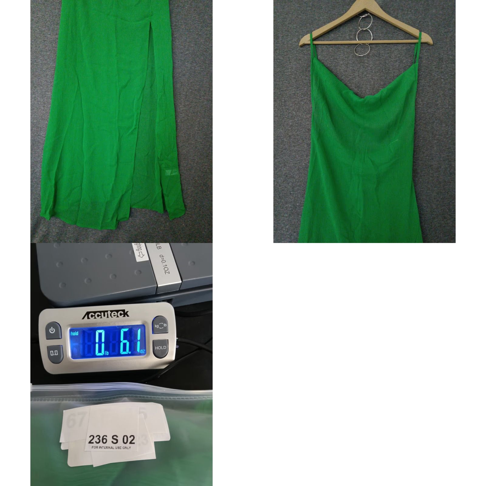 Vintage Toluca Swim Green Maxi Cover Up XS Cowl Neck Sheer Dress Women Beach Casual Size XS / US 0-2 / IT 36-38 - 8 Thumbnail