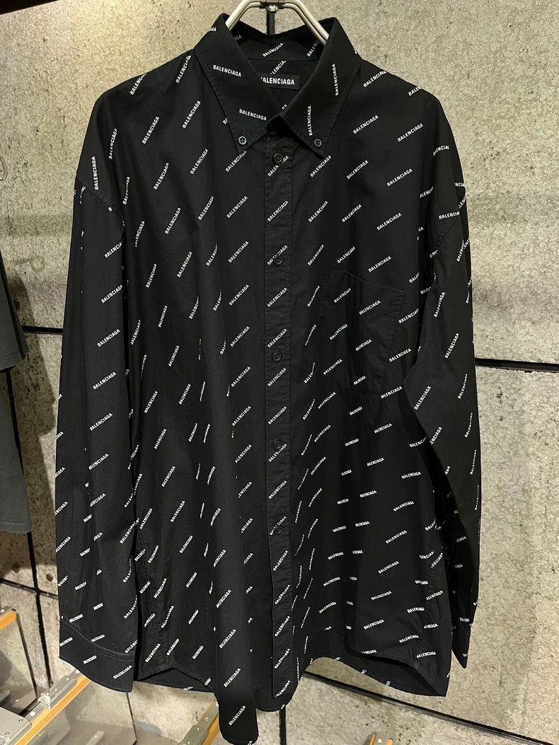 Balenciaga Black letter shirt