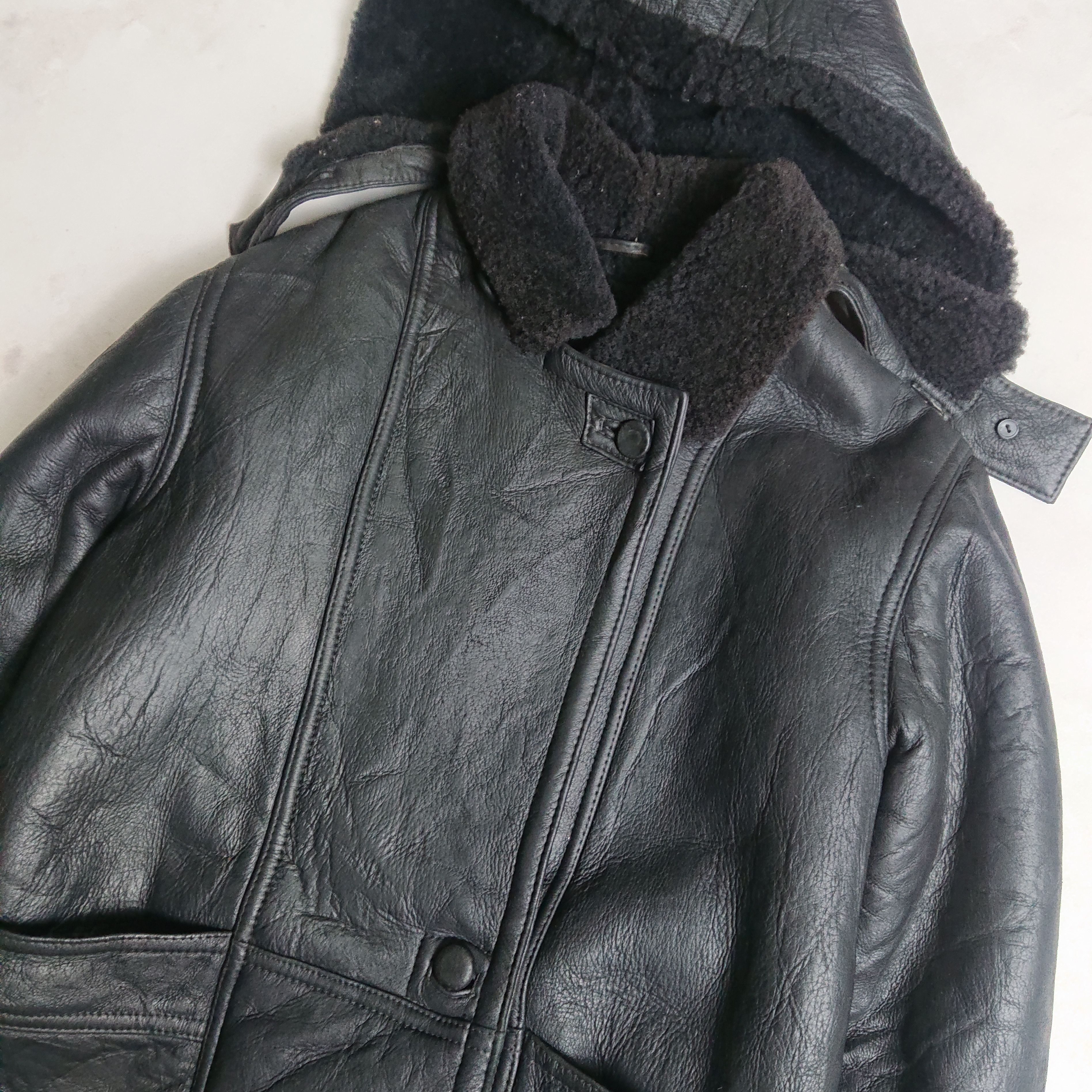 Genuine Leather × Vintage Vintage 80's Echtes Leder Leather Jacket Size US L / EU 52-54 / 3 - 2 Thumbnail
