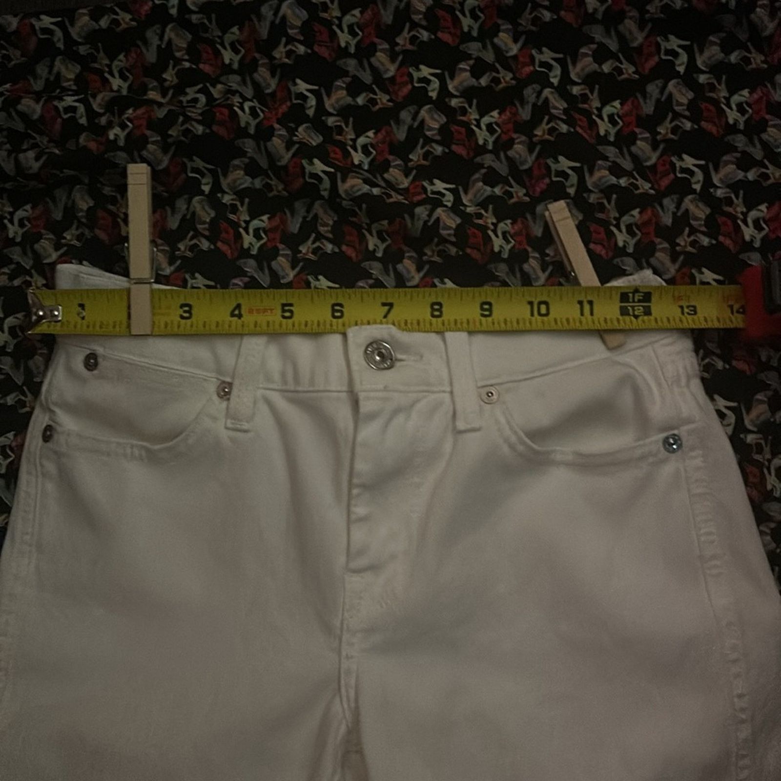 7 For All Mankind 7 For All Mankind 7FAM White Jeans 24 Boho Casual Size 24" / US 00 / IT 34 - 5 Thumbnail