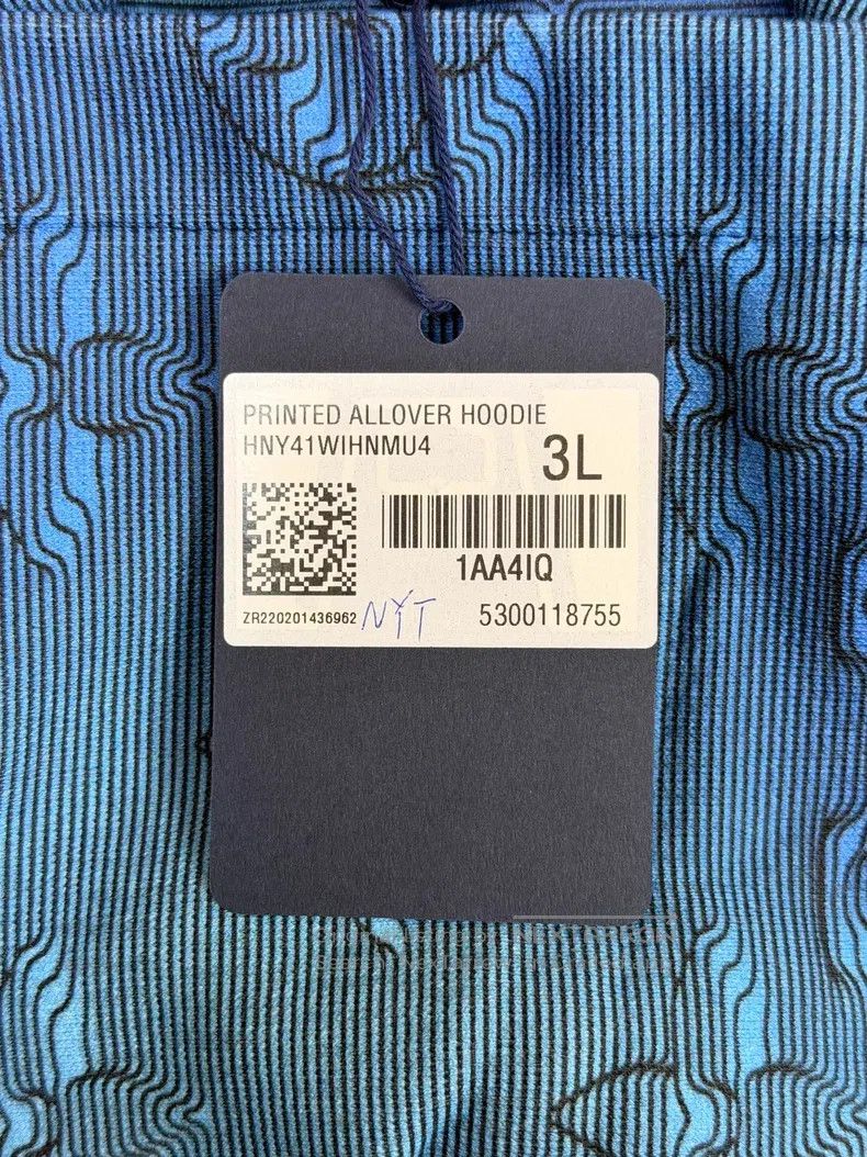 Louis Vuitton Louis Vuitton Blue Full Print 2054 Heat Sensing Hoodie Size US XXL / EU 58 / 5 - 5 Thumbnail