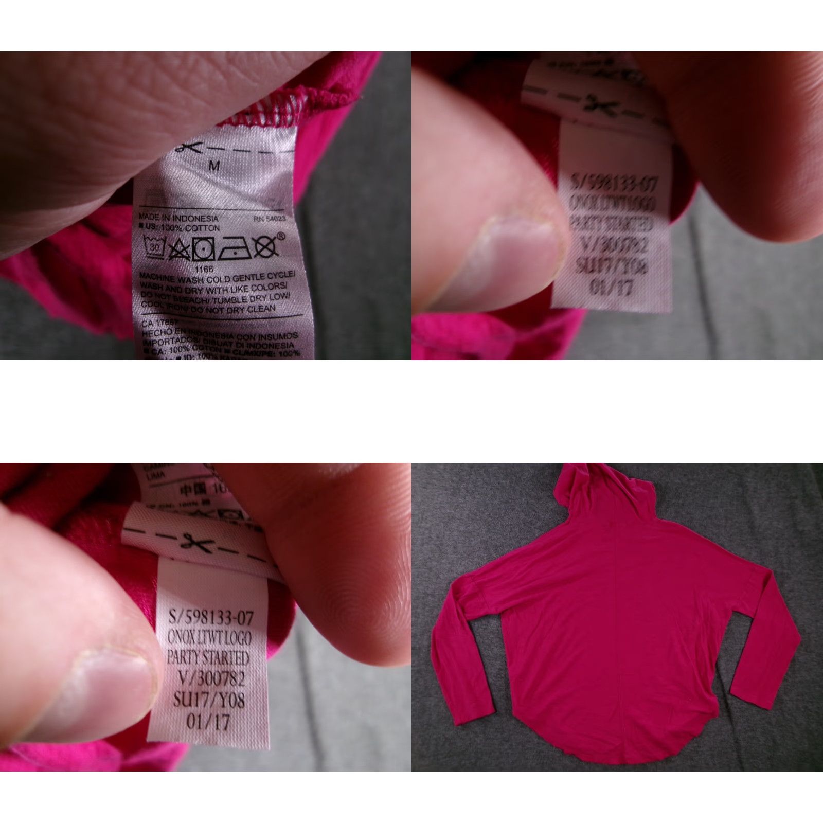 Old Navy VINTAGE Old Navy Sweatshirt Women's Pink Pullover M Lightweight Cozy 90s Classic Dolman Sleeve Size M / US 6-8 / IT 42-44 - 8 Thumbnail