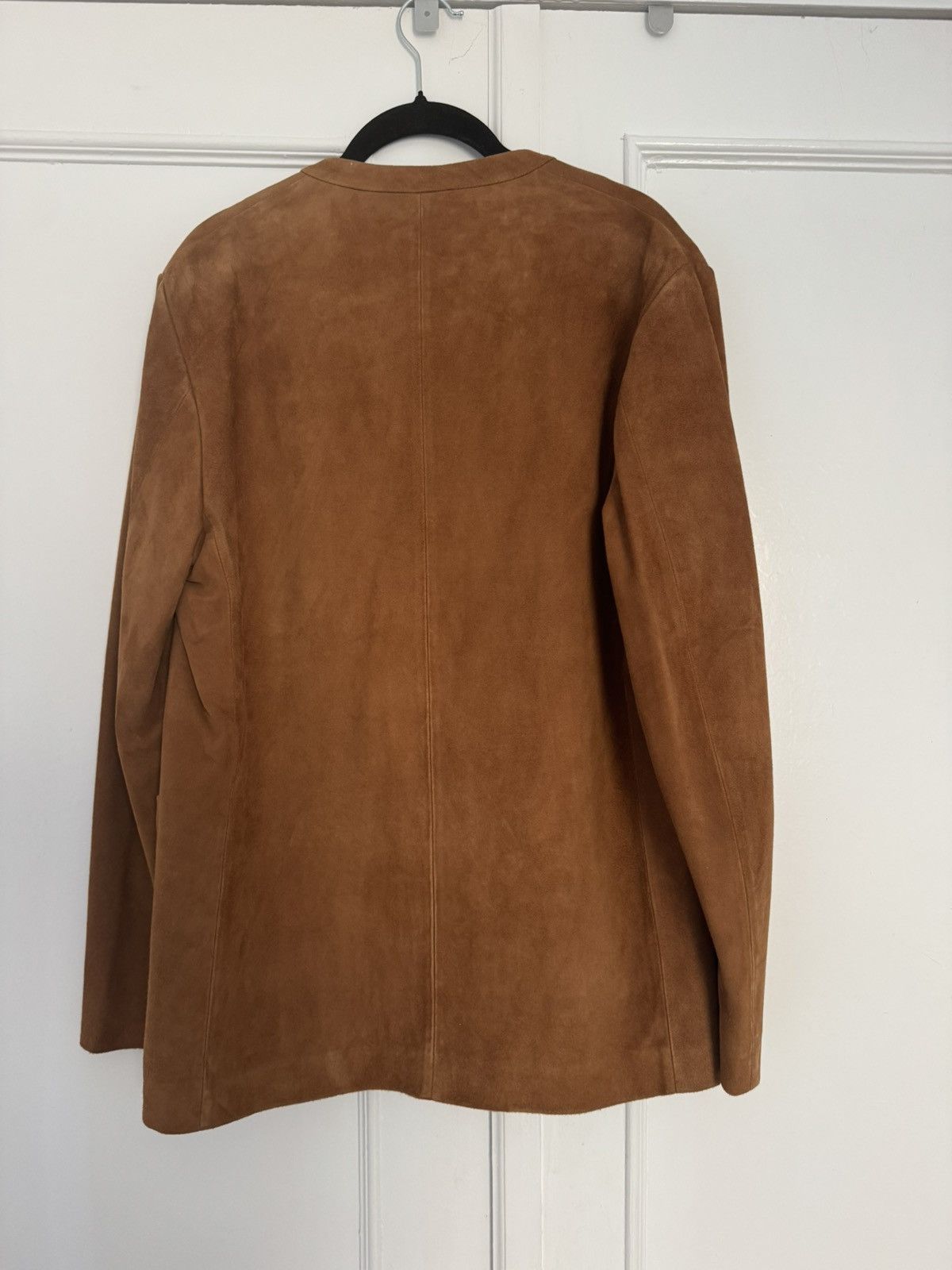 Beams Japan Beams Made in Italy Collarless Suede Jacket 42 XS NWT Size US XS / EU 42 / 0 - 9 Thumbnail