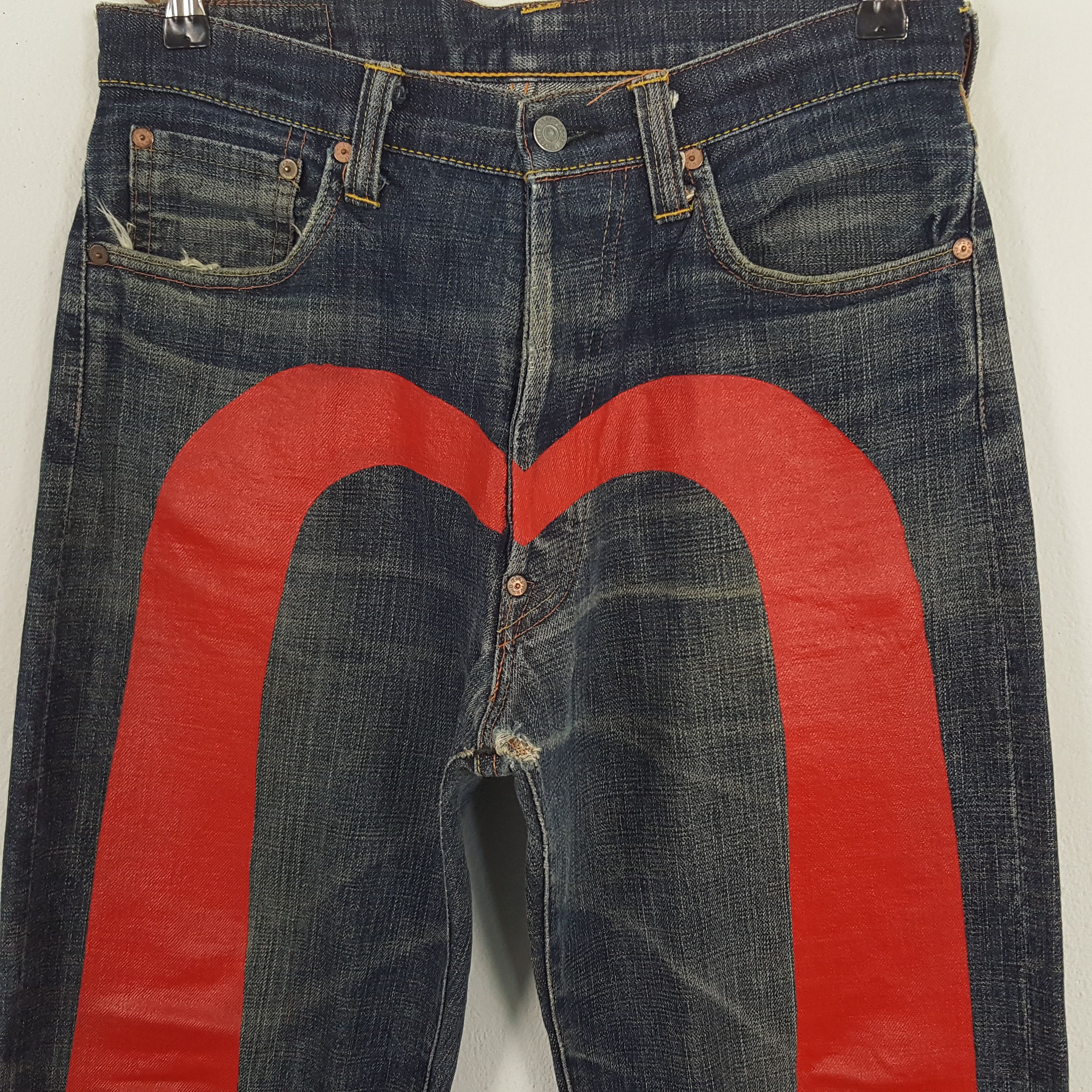 Evisu × Japanese Brand × Vintage Vintage Evisu Japanese Brand Daicock Custom Denim Jeans Size US 30 / EU 46 - 2 Thumbnail