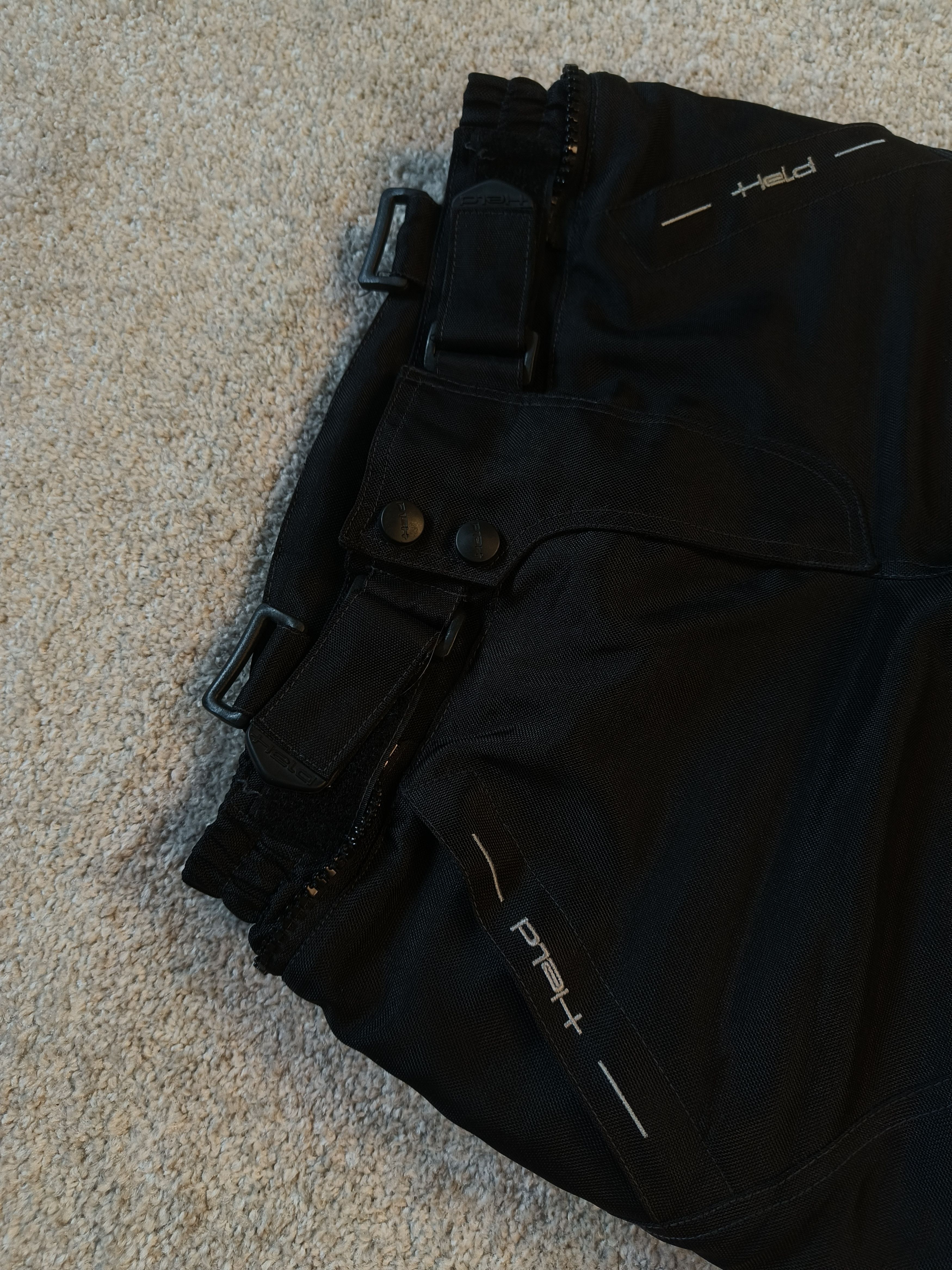 Vintage Held Motorcycle Pants Heavy-duty black textile riding pants Size US 31 - 2 Thumbnail