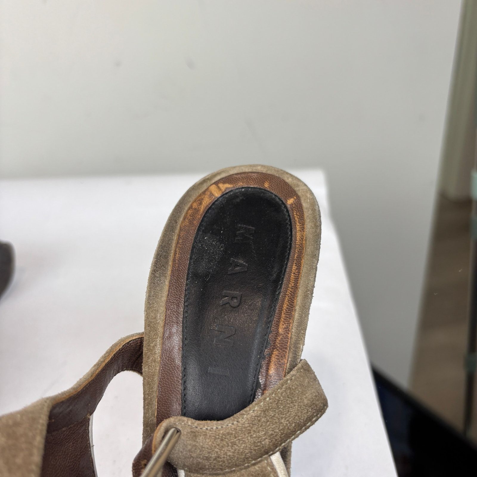 Japanese Brand × Marni Marni Suede Brown Heel Clogs Shoes Women's 40 US 10 Size US 10 / IT 40 - 13 Thumbnail