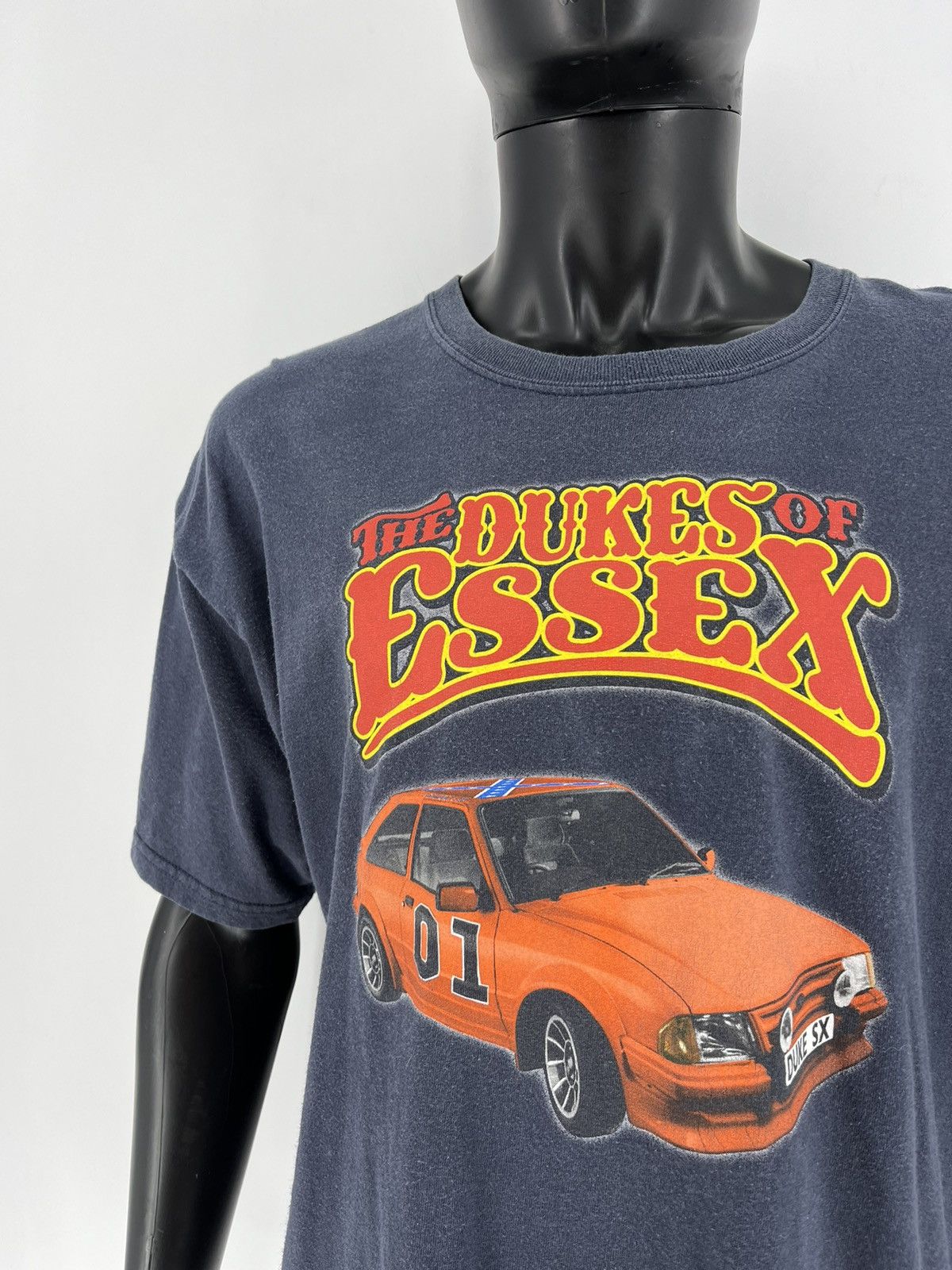 Vintage Vintage 90s The Dukes Of Essex T Shirt Faded Black Size XL Size US XL / EU 56 / 4 - 8 Thumbnail