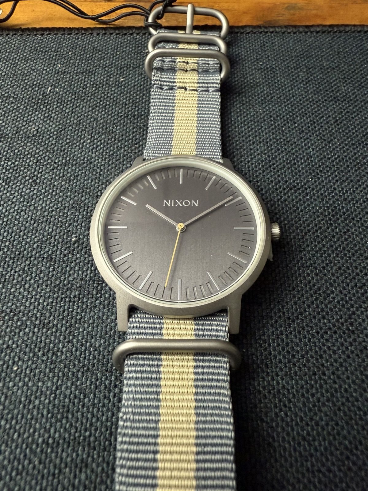 Nixon Nixon Porter Nylon Gray/ Taupe Watch Size ONE SIZE - 3 Thumbnail