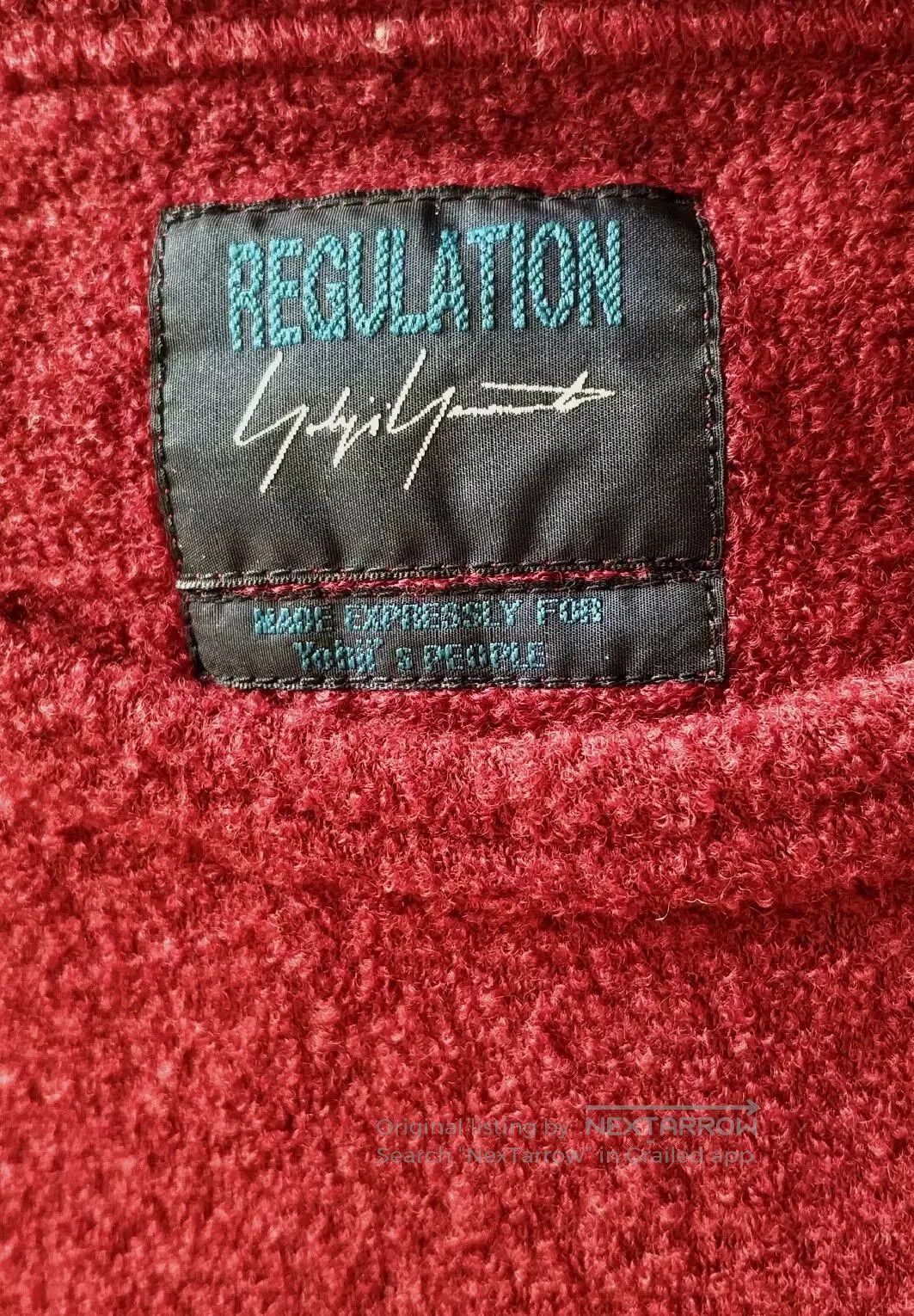 Yohji Yamamoto Dark Red Knitted Sweater by Yohji Yamamoto. Size L / US 10 / IT 46 - 3 Thumbnail