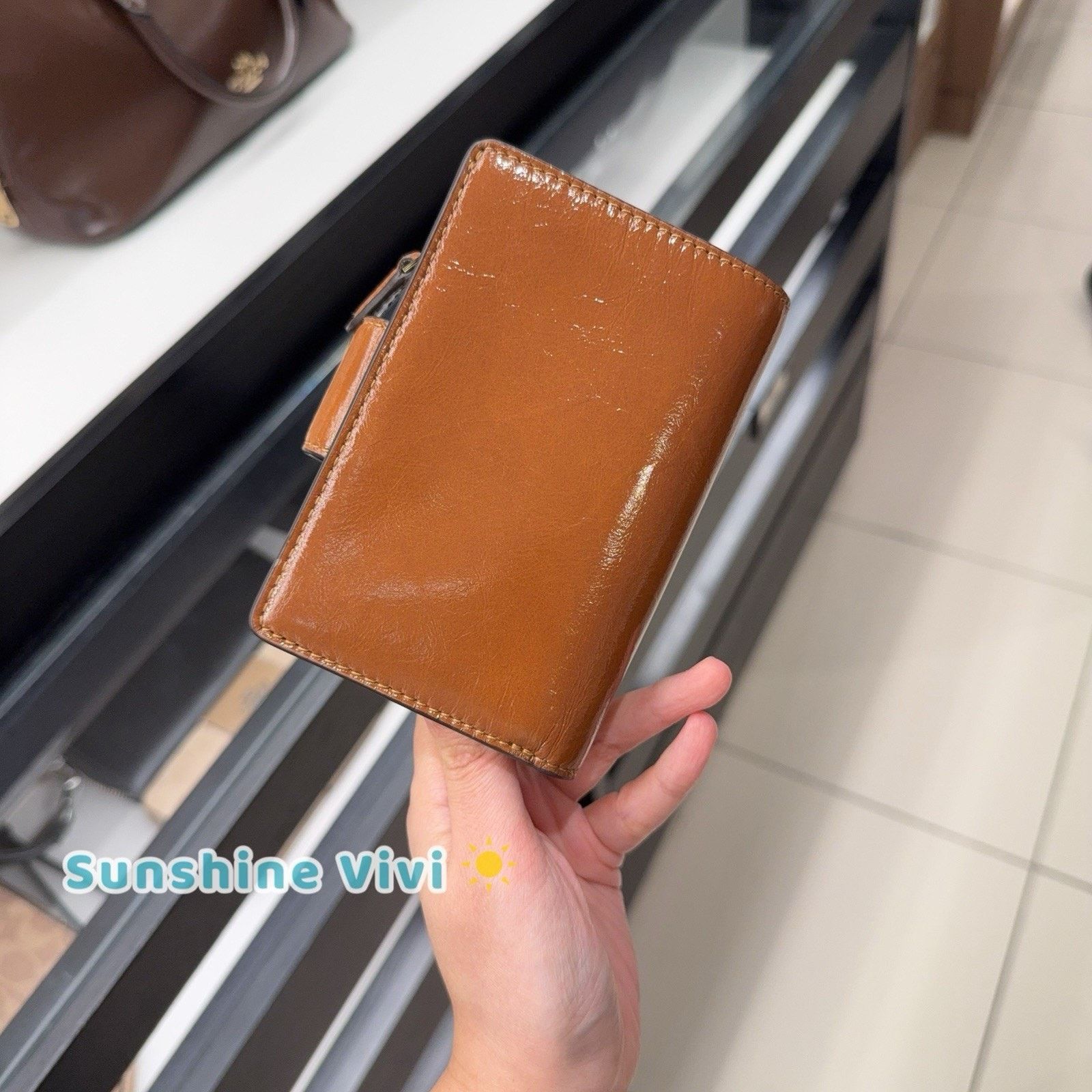 Coach NWT Coach Medium Corner Zip Wallet CEC33 Redwood leather Size ONE SIZE - 6 Thumbnail