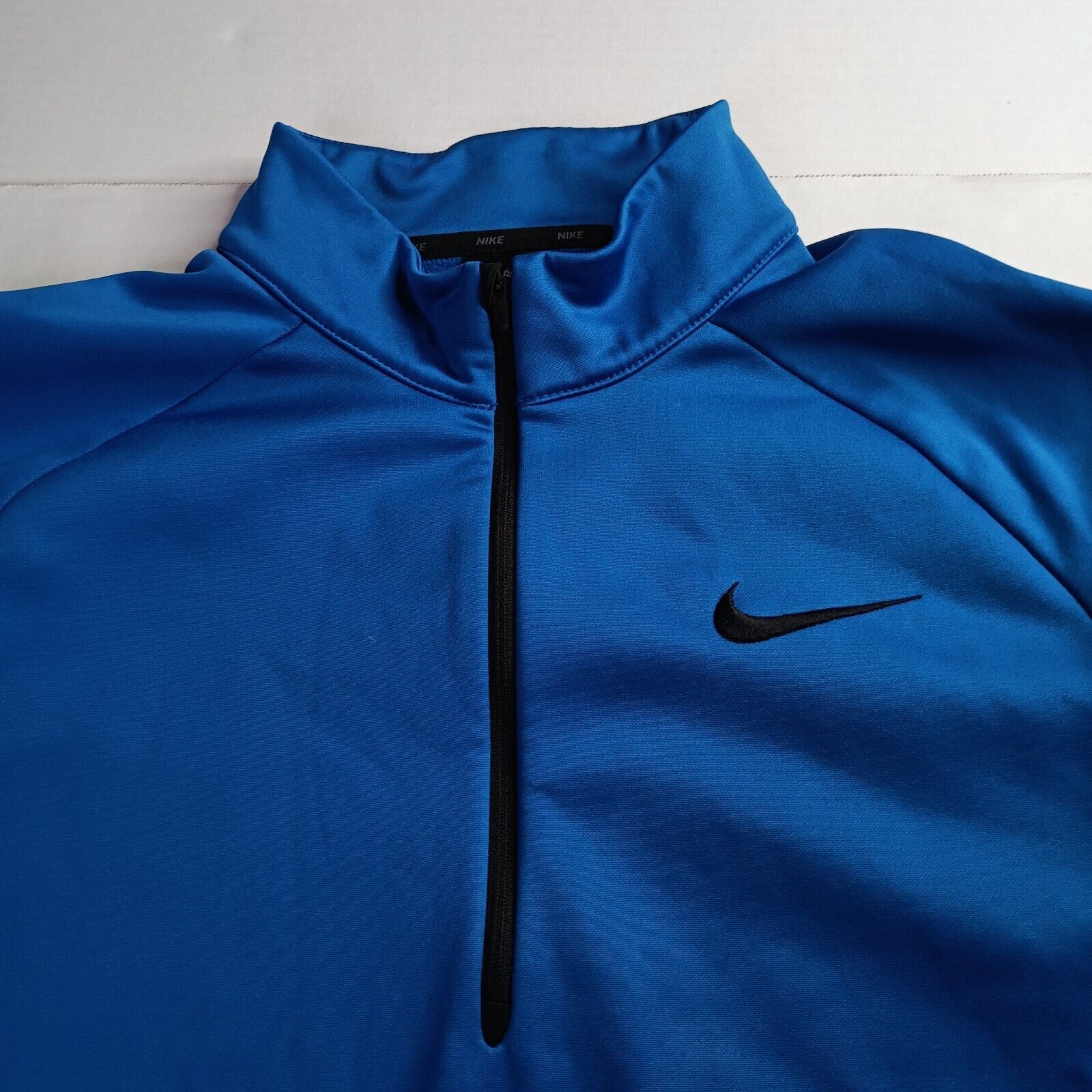 Nike Nike 1/4 Zip Therma Dri-Fit Mens Pullover Sweatshirt Blue XL Size US XL / EU 56 / 4 - 3 Thumbnail