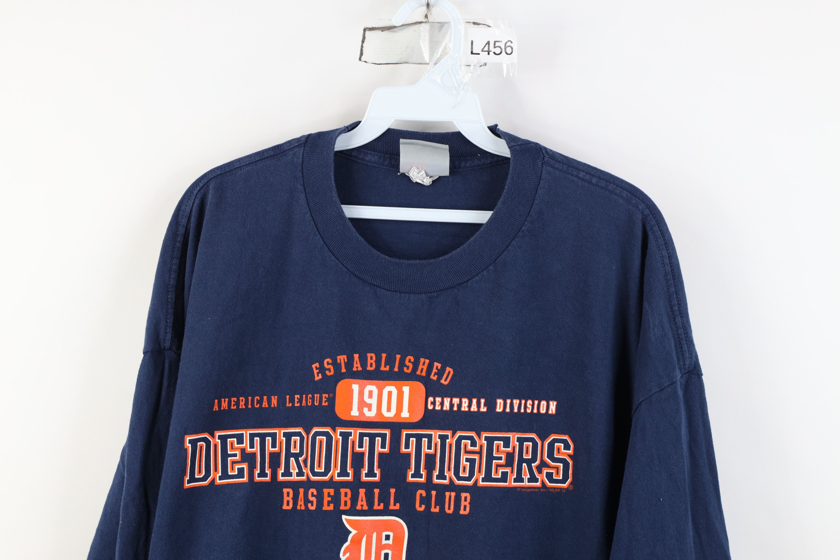 Vintage Vintage Y2K Tigers Baseball Long Sleeve T-Shirt Blue Size US XXL / EU 58 / 5 - 2 Thumbnail