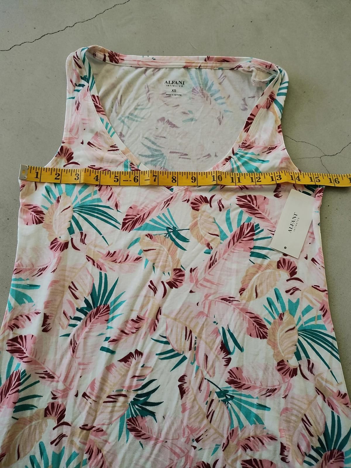 Other Alfani Intimates Multi Tropical Patterned Chemise Dress Size ONE SIZE - 6 Thumbnail