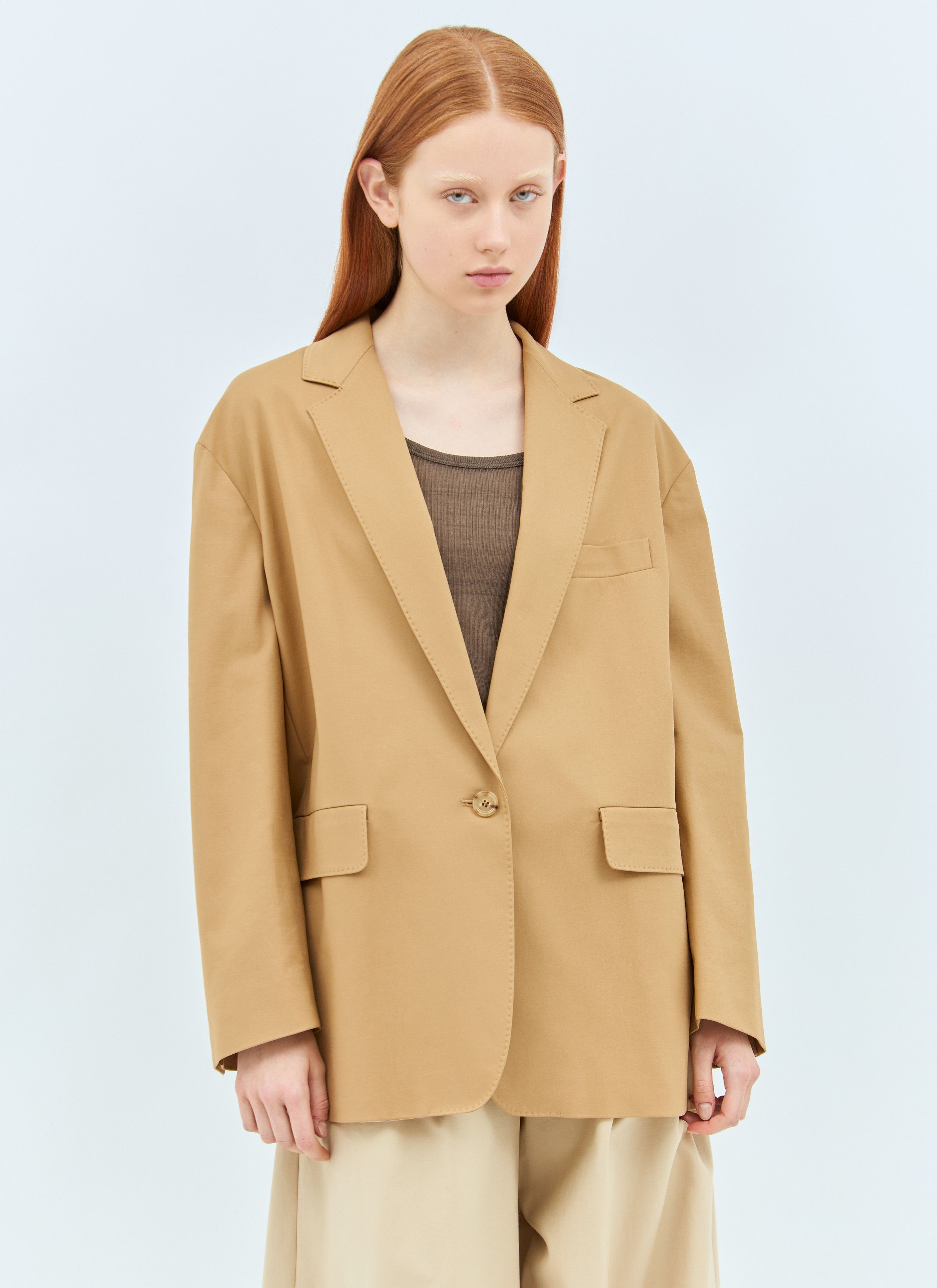 Max Mara Oversized Canvas Blazer Size M / US 6-8 / IT 42-44 - 1 Thumbnail