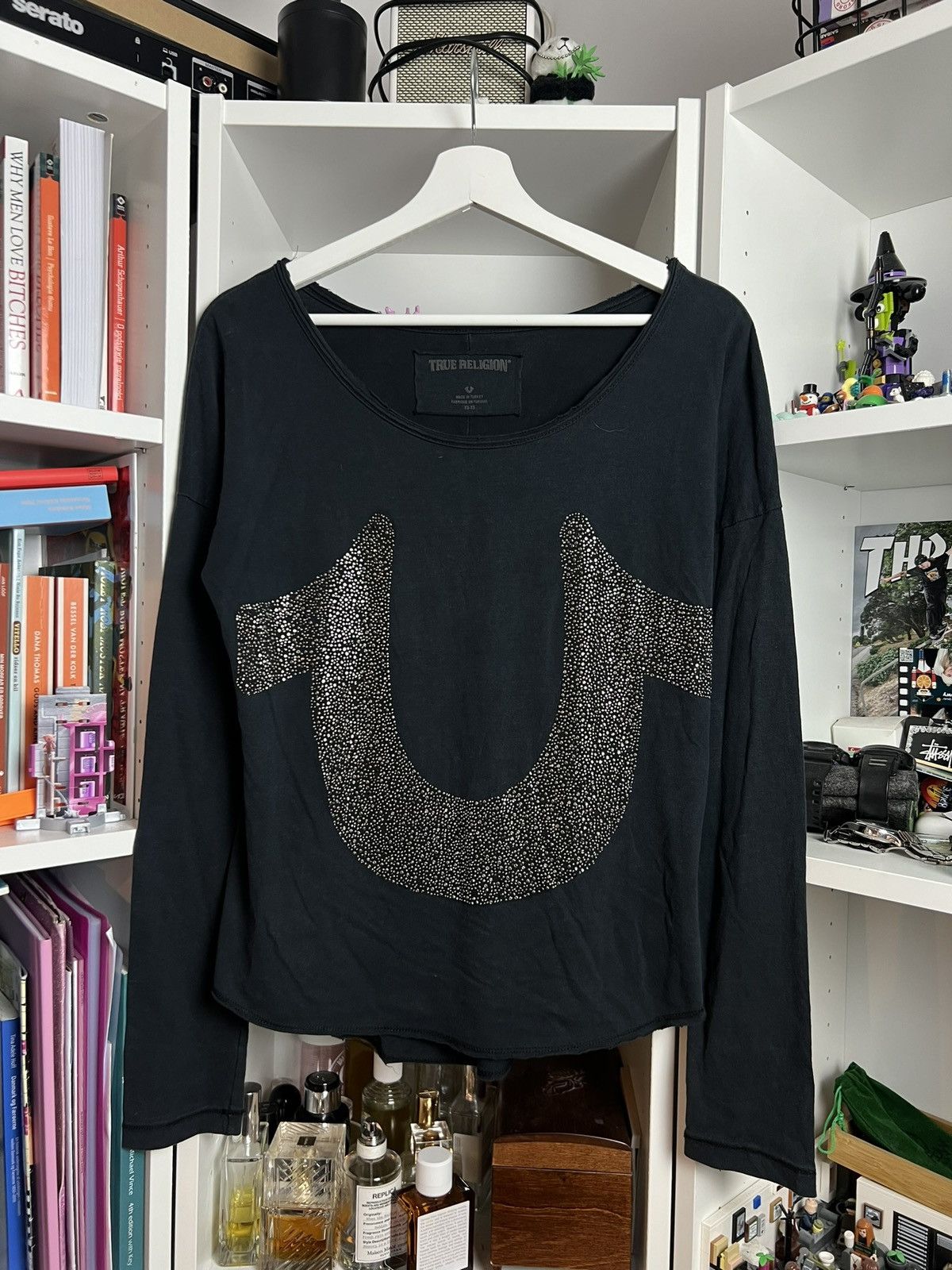Designer × True Religion Vintage y2k True Religion big glitter logo longsleeve t-shirt Size XS / US 0-2 / IT 36-38 - 1 Thumbnail