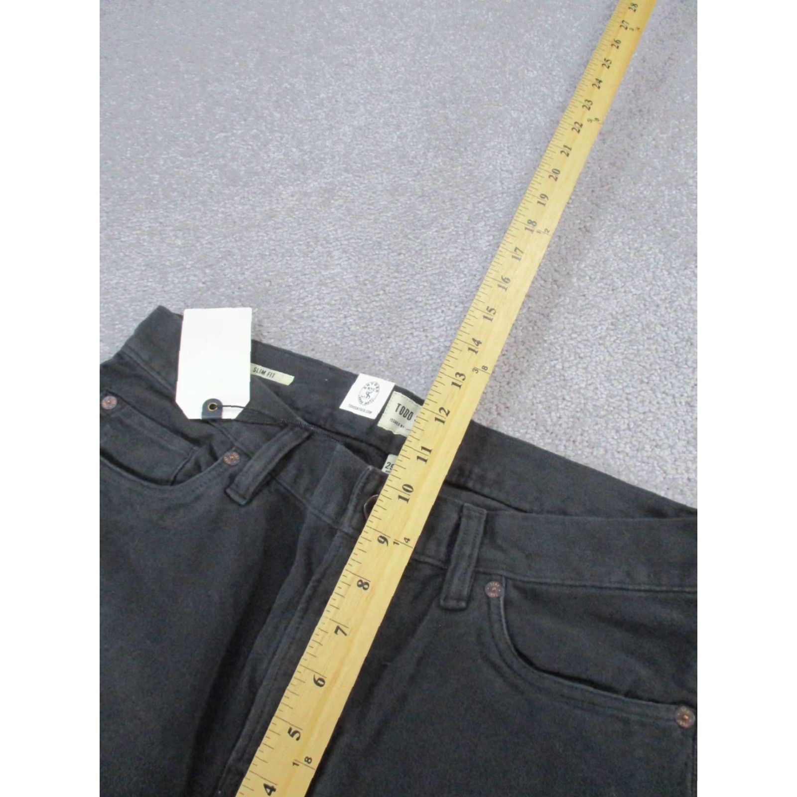 Todd Snyder Todd Snyder Pants Mens 29 Dark Gray Cotton Slim Fit 29X32 NEW Size US 29 - 6 Thumbnail