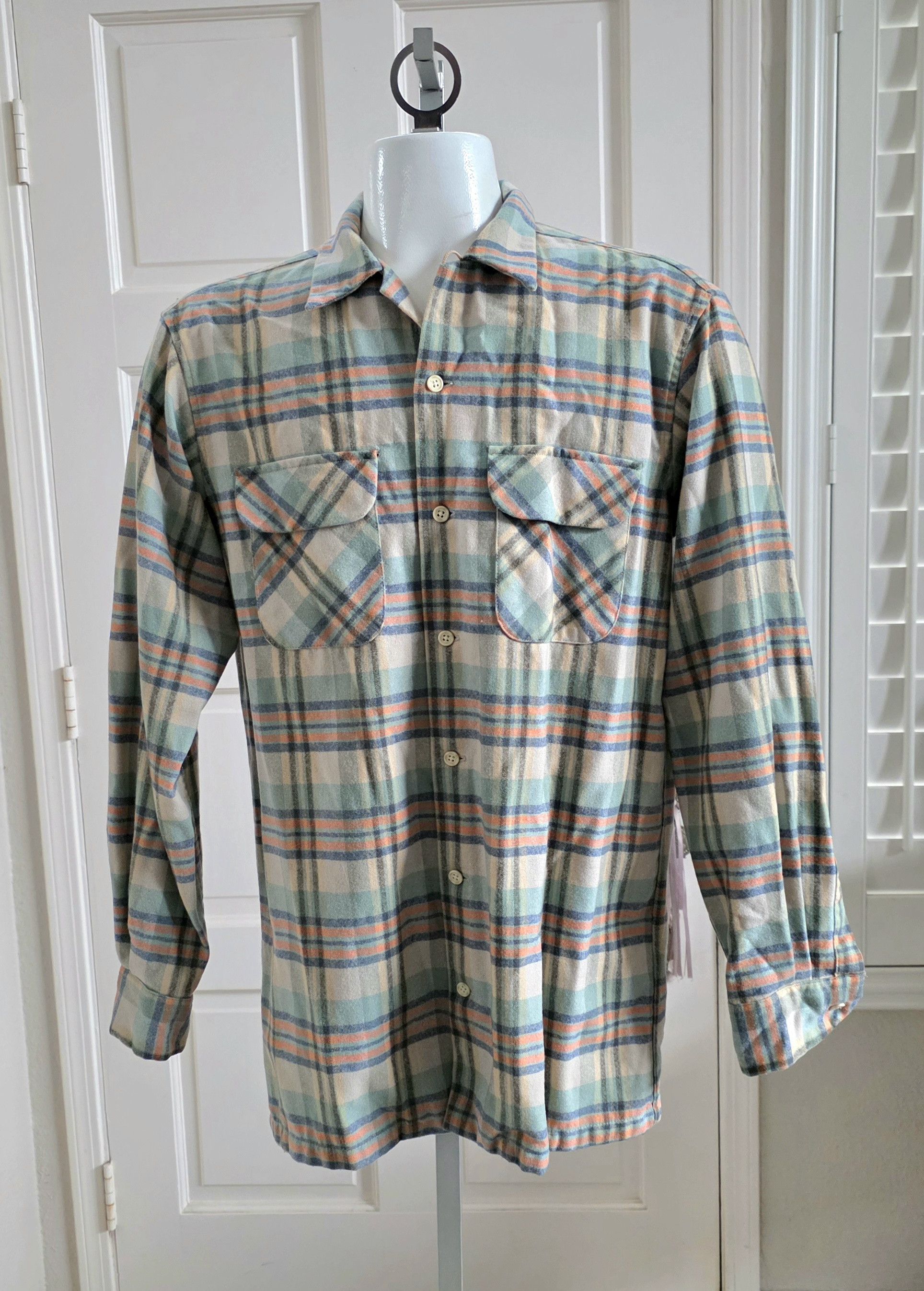Pendleton Pendleton Board Shirt Wool Flannel multicolor Plaid MT Size US M / EU 48-50 / 2 - 1 Thumbnail