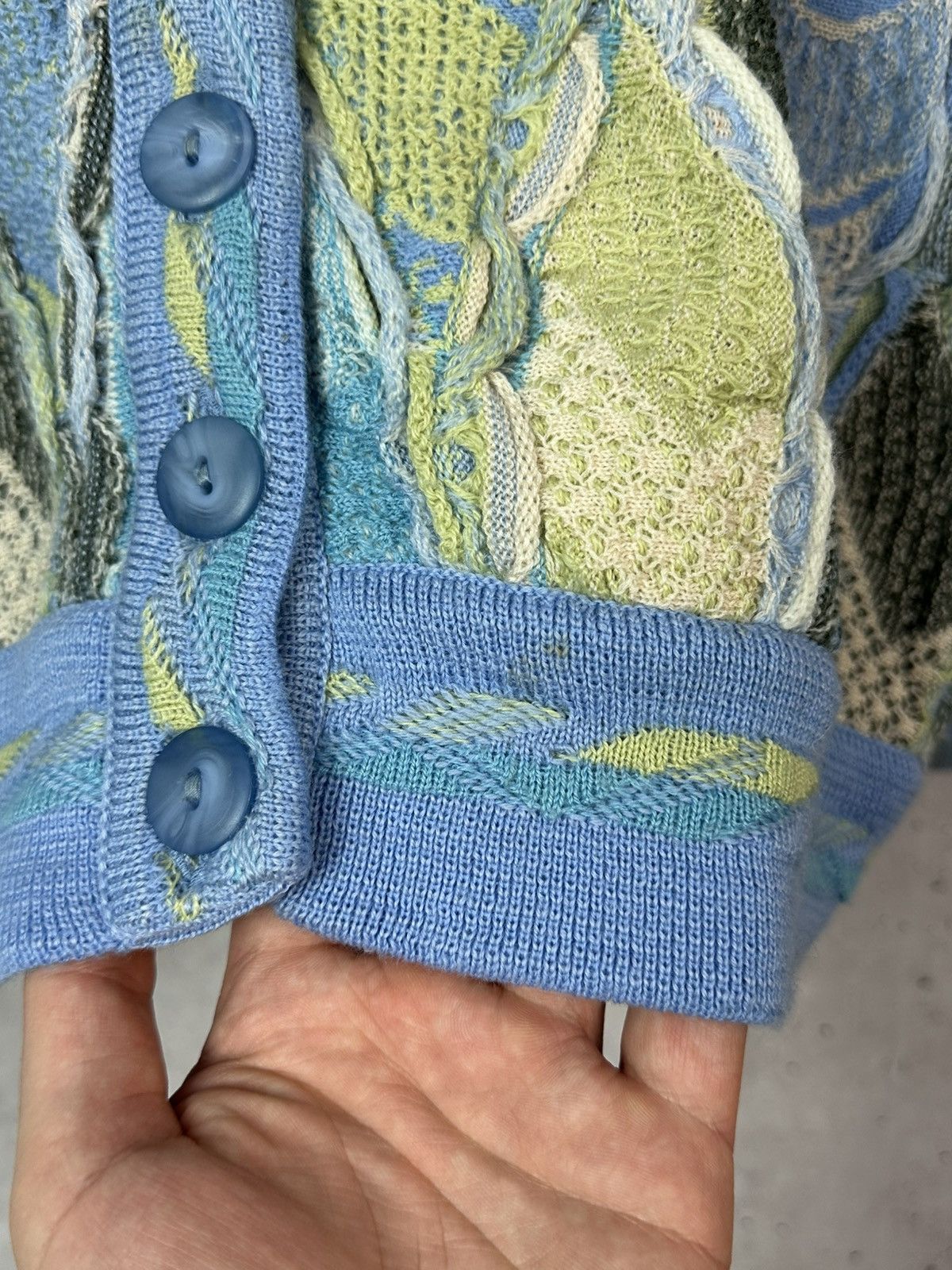 Vintage Vintage Coggi Style Wool Blue Knit Embroidered Cardigan Size US M / EU 48-50 / 2 - 6 Thumbnail
