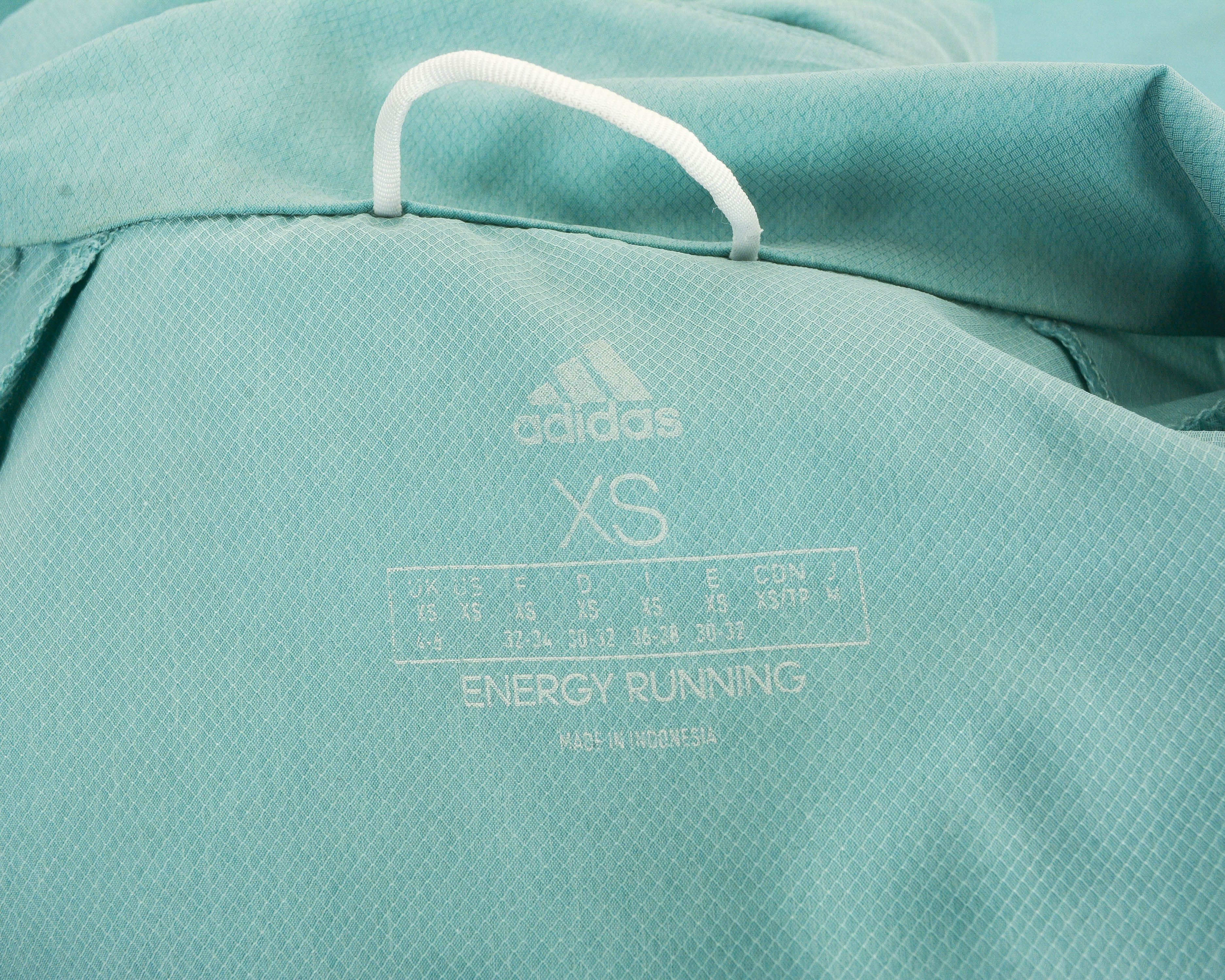Adidas Energy Running Women XS Tracksuit Jacket Turquoise Size XS / US 0-2 / IT 36-38 - 5 Thumbnail