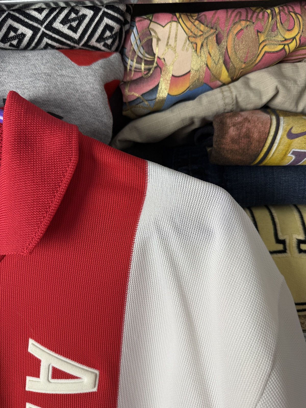Adidas Vintage 2001 Adidas Jersey FC Ajax Amsterdam T Shirt Size US L / EU 52-54 / 3 - 11 Thumbnail