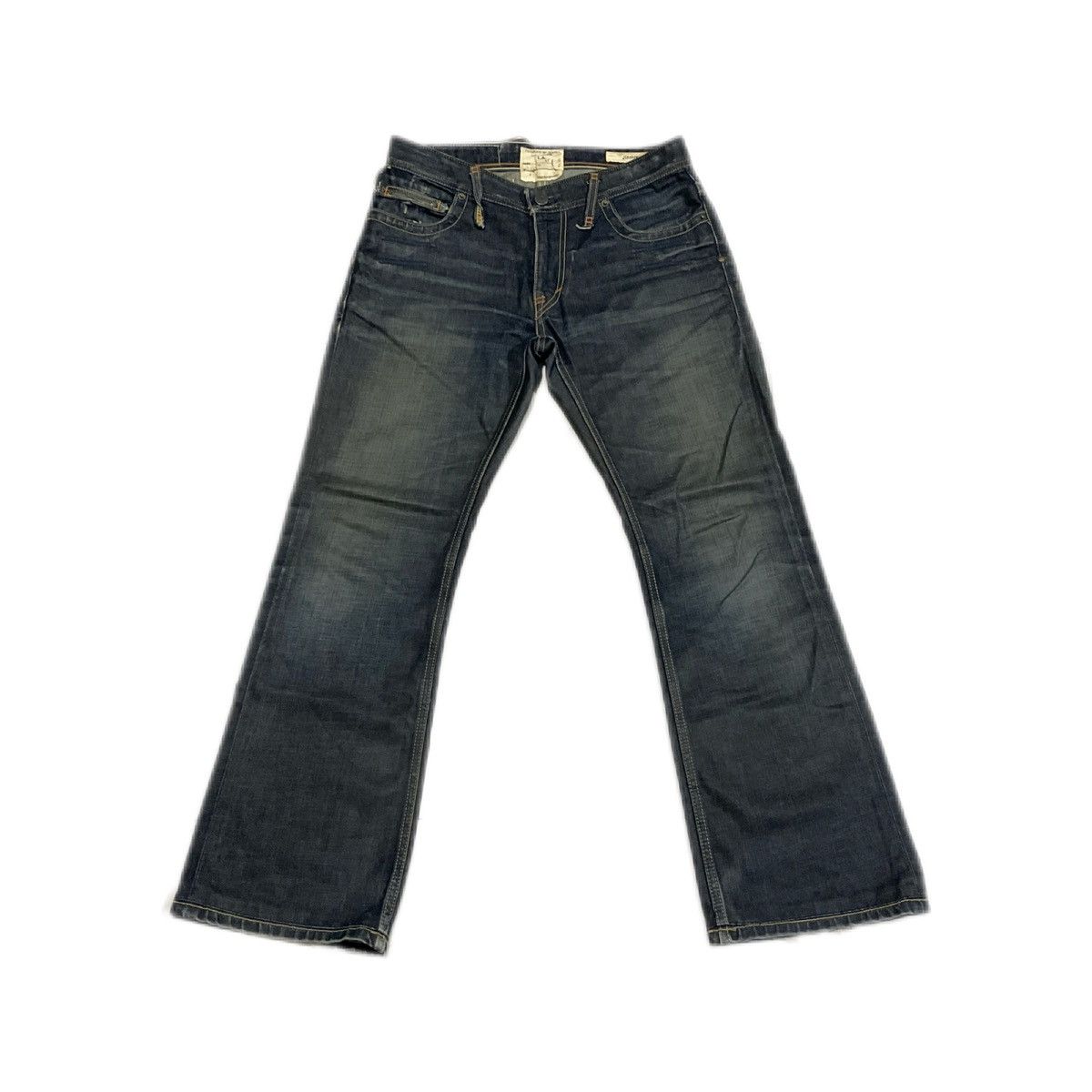If Six Was Nine × Japanese Brand × Le Grande Bleu (L.G.B.) 🔥Sick Y2K Taverniti Jeans Mud Wash Flared Denim Belt Size US 32 / EU 48 - 6 Thumbnail