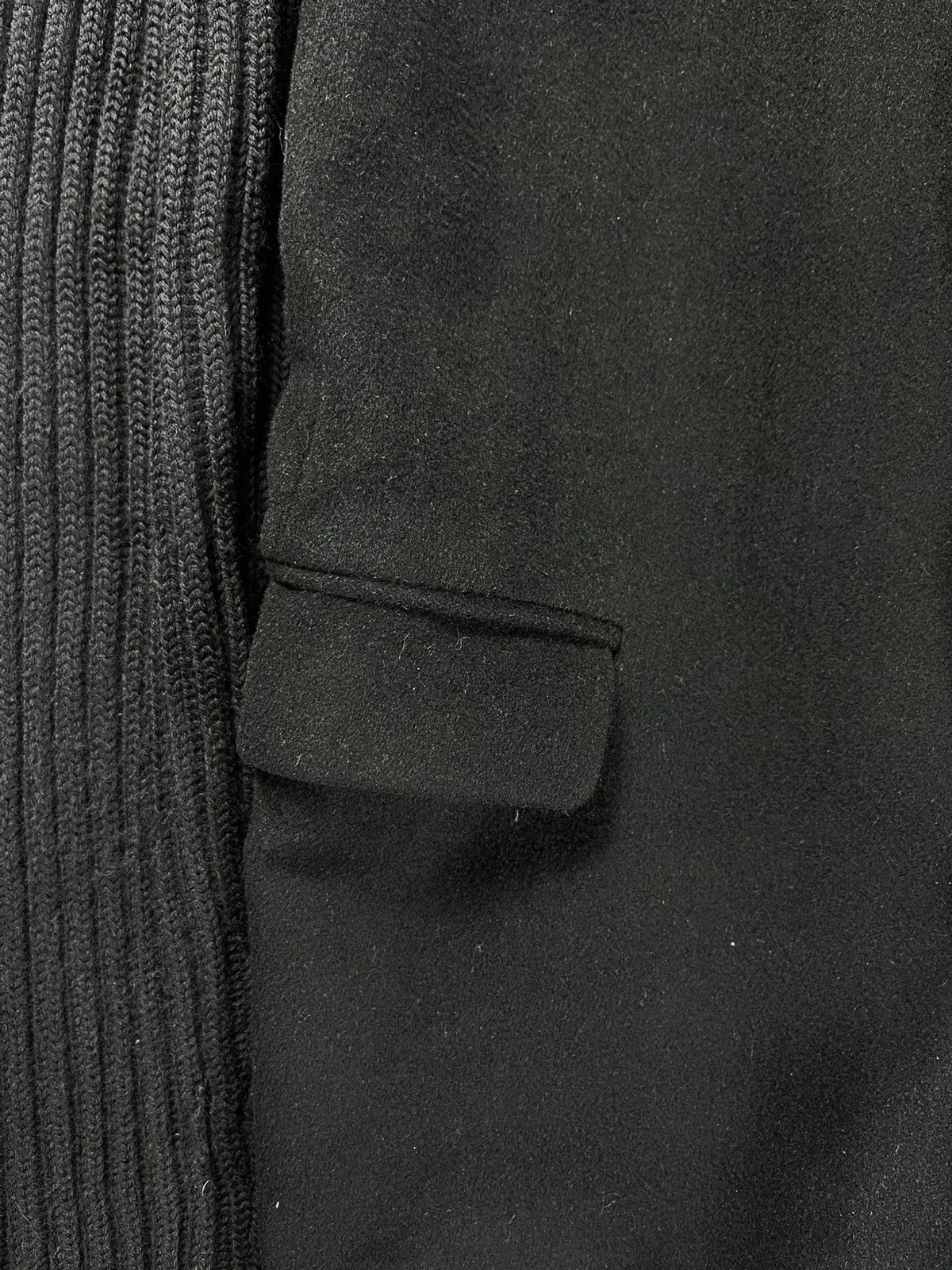 Helmut Lang Helmut Lang - AW03 Knit Sleeve Chester Coat Size US XL / EU 56 / 4 - 3 Thumbnail