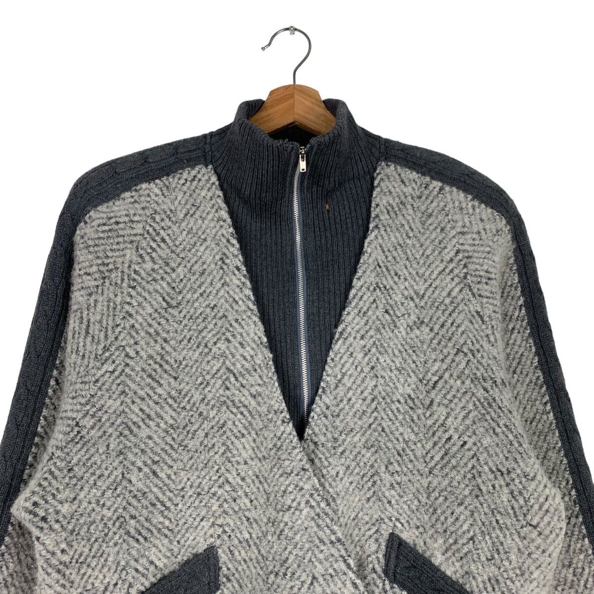 Japanese Brand GROVE Soft Sport Double Layer Wool Jacket #0293-C13 Size US M / EU 48-50 / 2 - 3 Thumbnail