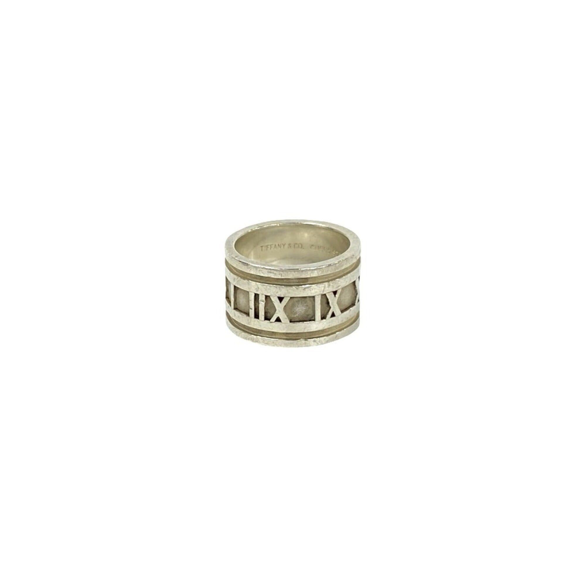 Tiffany & Co. TIFFANY&Co. Tiffany Vintage Atlas Wide Ring 925 Sterling Silver Accessory for Women 33144 Size ONE SIZE - 1 Thumbnail