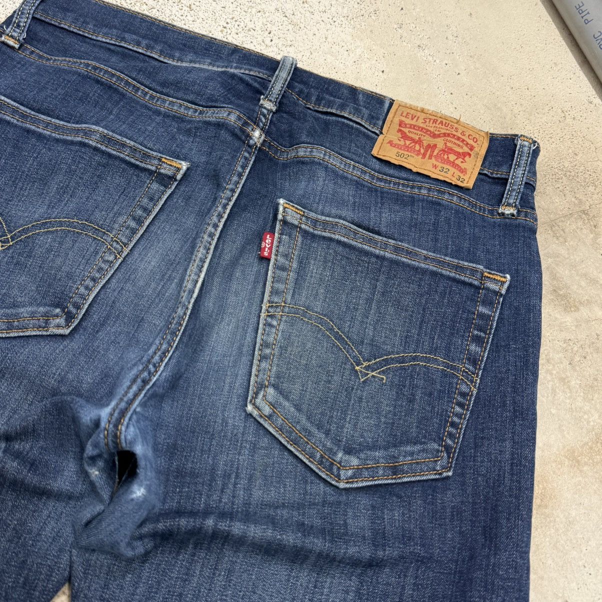 Levi's Levis 502 Modern Stretch Distressed Denim Pants Size US 32 / EU 48 - 12 Thumbnail