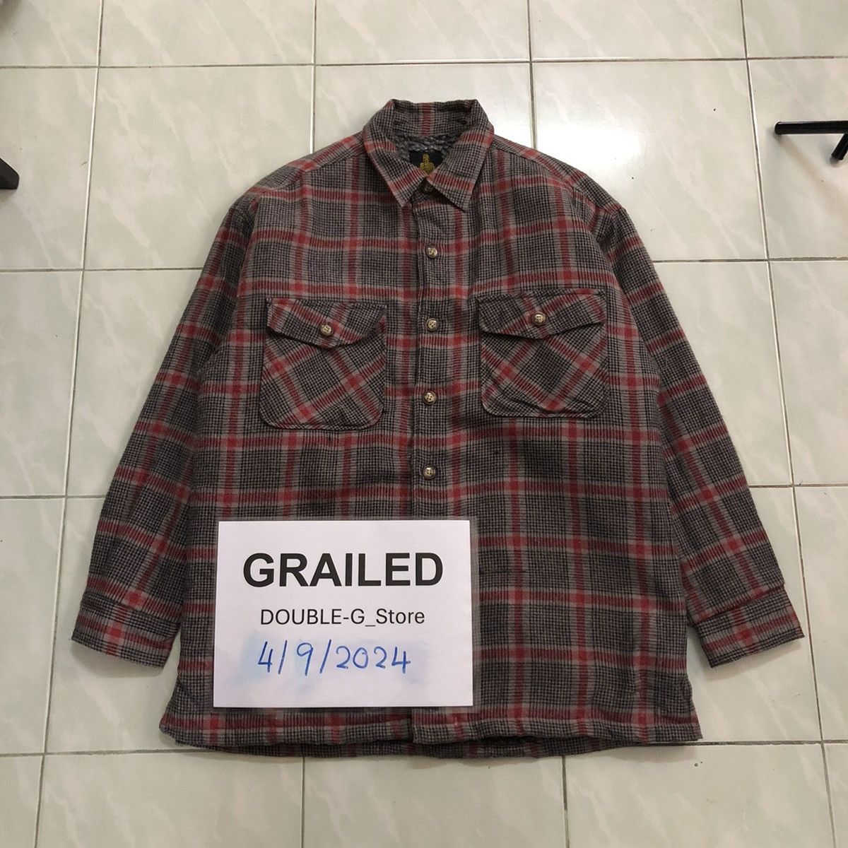 Japanese Brand 📌VINTAGE FLANNEL SHIRT JACKET TURNING POINT TARTAN DESIGN Size US L / EU 52-54 / 3 - 1 Thumbnail