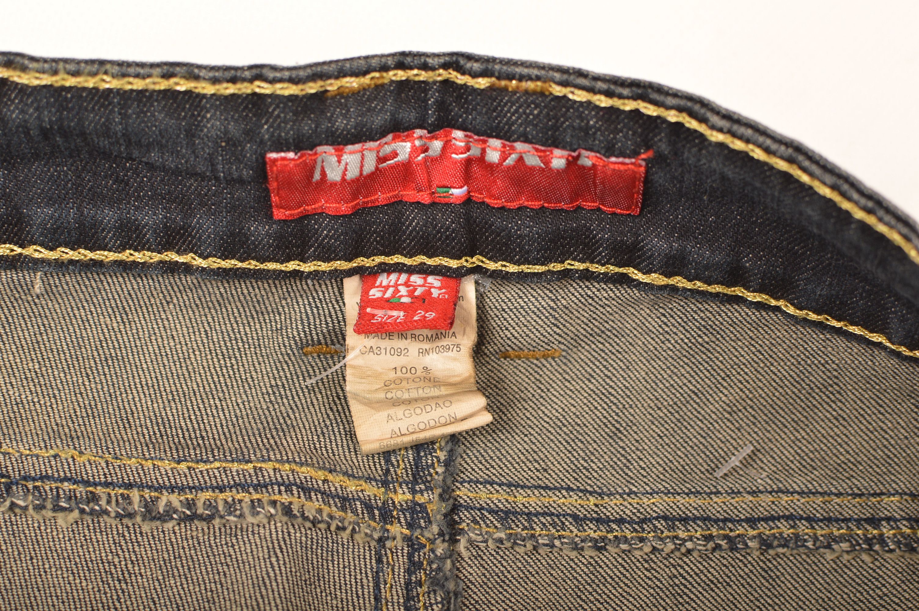 Miss Sixty × Vintage Miss Sixty 60 Vintage Y2K Flare Denim Jeans Size 29" - 4 Thumbnail