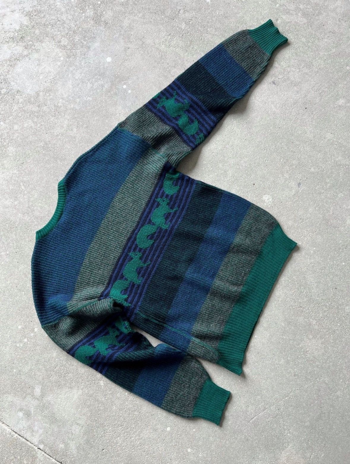 Lacoste Vintage Lacoste Knitted Sweater 80s Made in France Size US L / EU 52-54 / 3 - 8 Thumbnail
