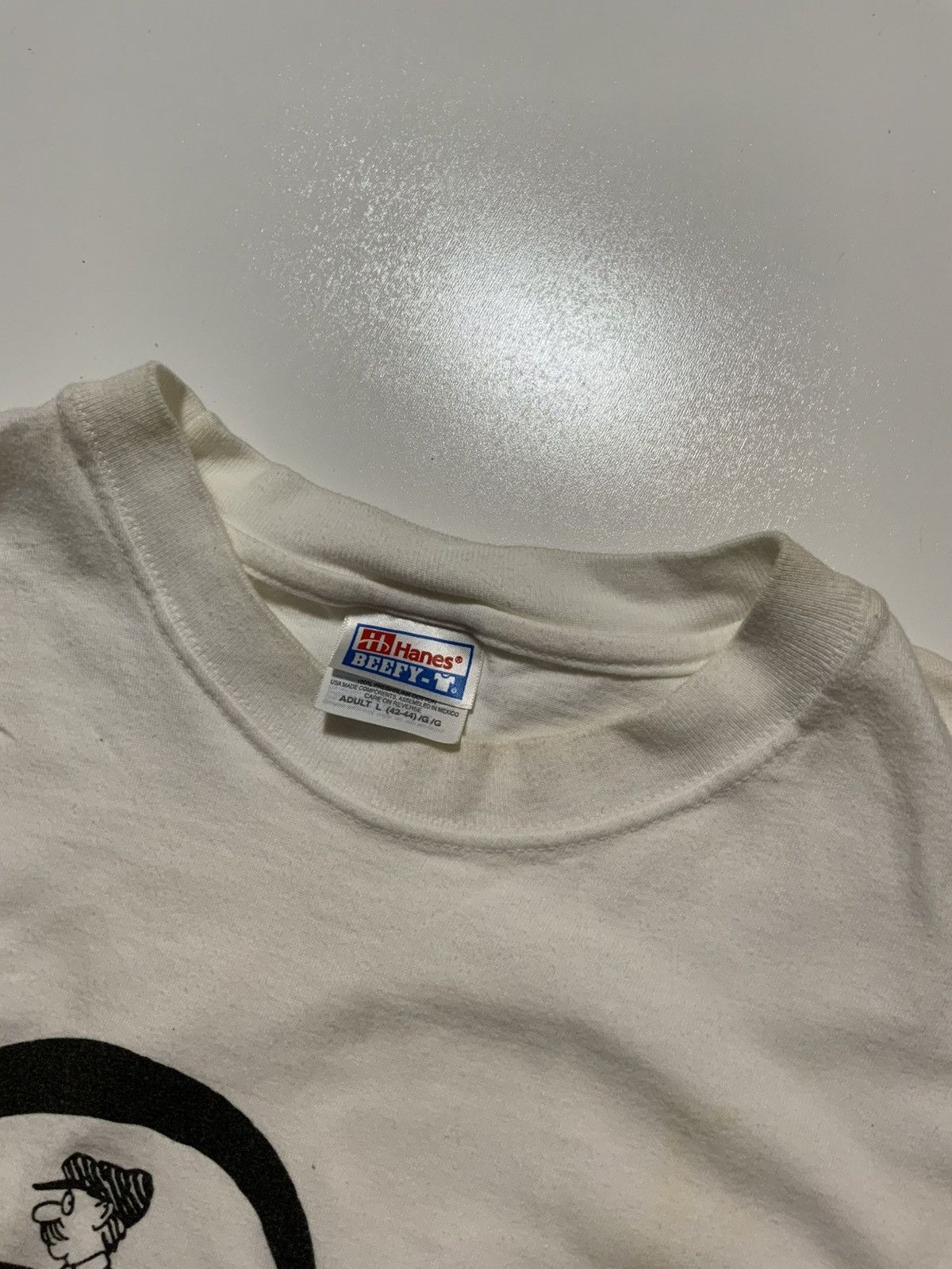 Hanes × Vintage Vintage Hanes Beefy T Warren On Wheels Unicycle T-Shirt Size US L / EU 52-54 / 3 - 10 Thumbnail