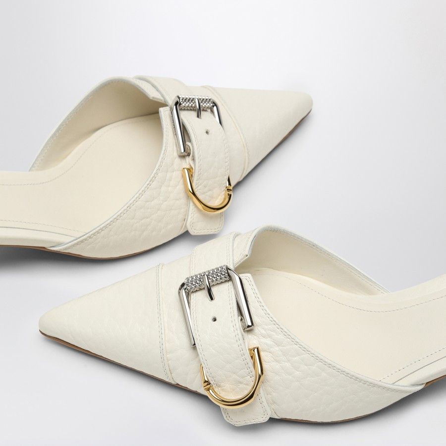 Givenchy o1d2blof0824 Leather Decllete in Ivoy White Size US 10 / IT 40 - 5 Thumbnail
