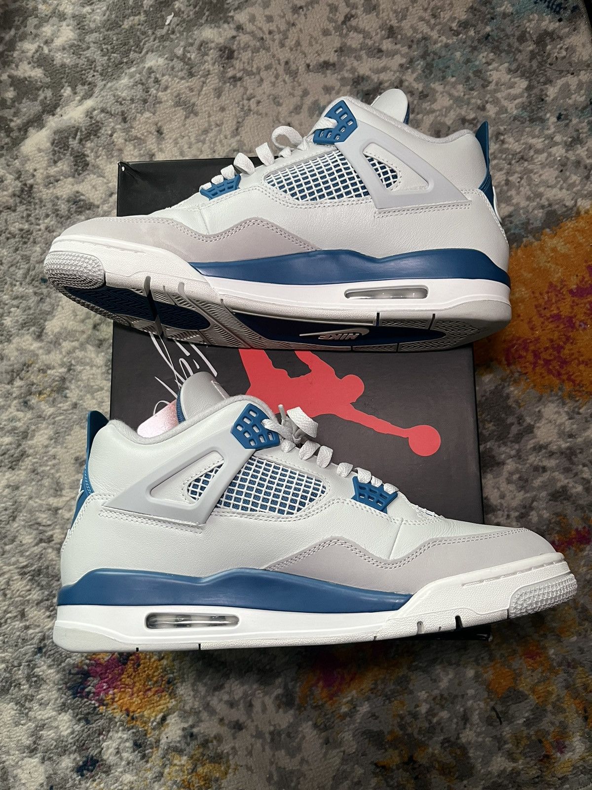 Jordan Brand Air Jordan Retro 4 Military Blue size 12 Size US 12 / EU 45 - 2 Thumbnail