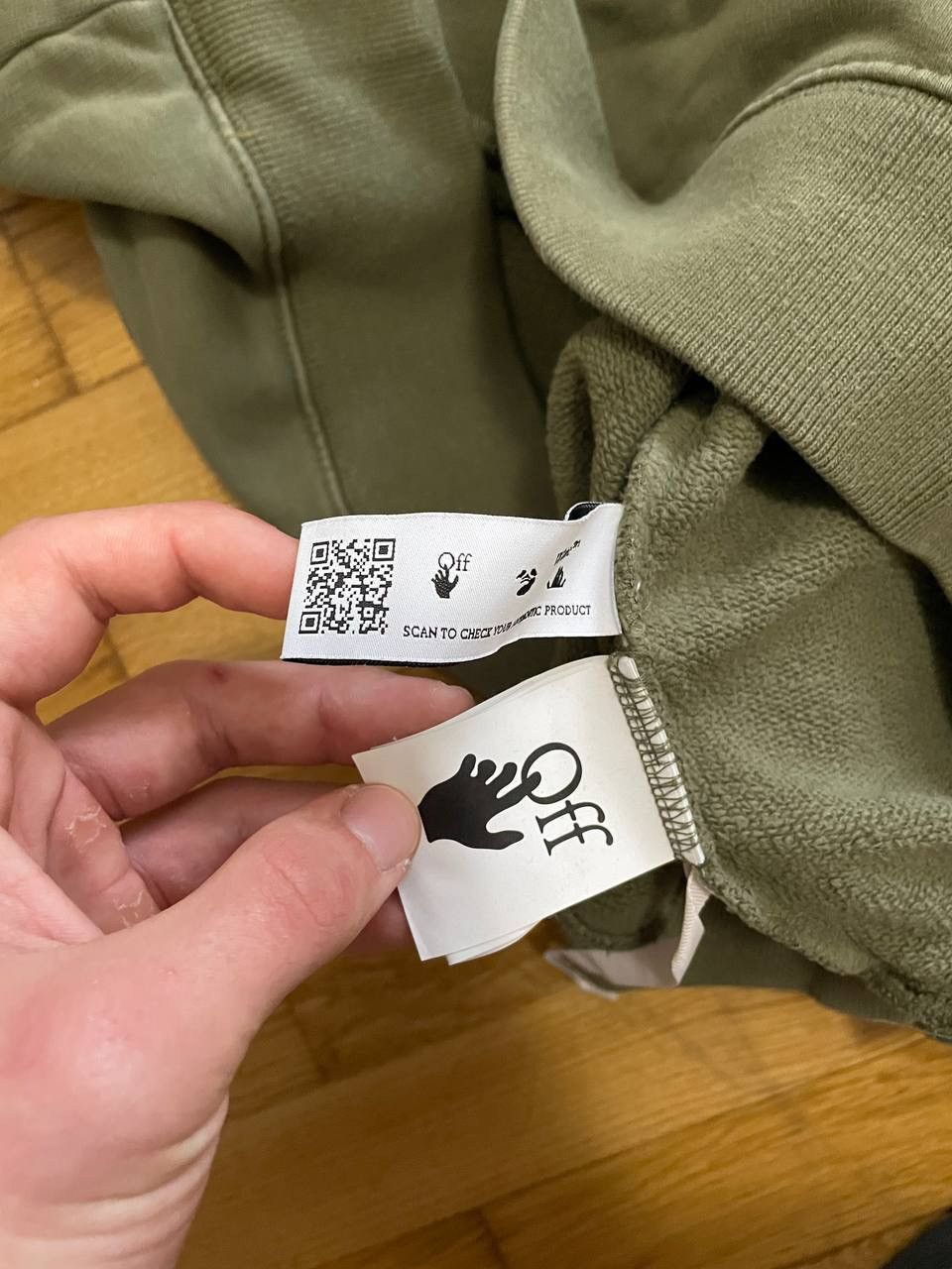 Designer × Off-White × Virgil Abloh 🔥VINTAGE OFF-WHITE PAINT ARROWS BIG LOGO CREWNECK🔥 Size US M / EU 48-50 / 2 - 6 Thumbnail