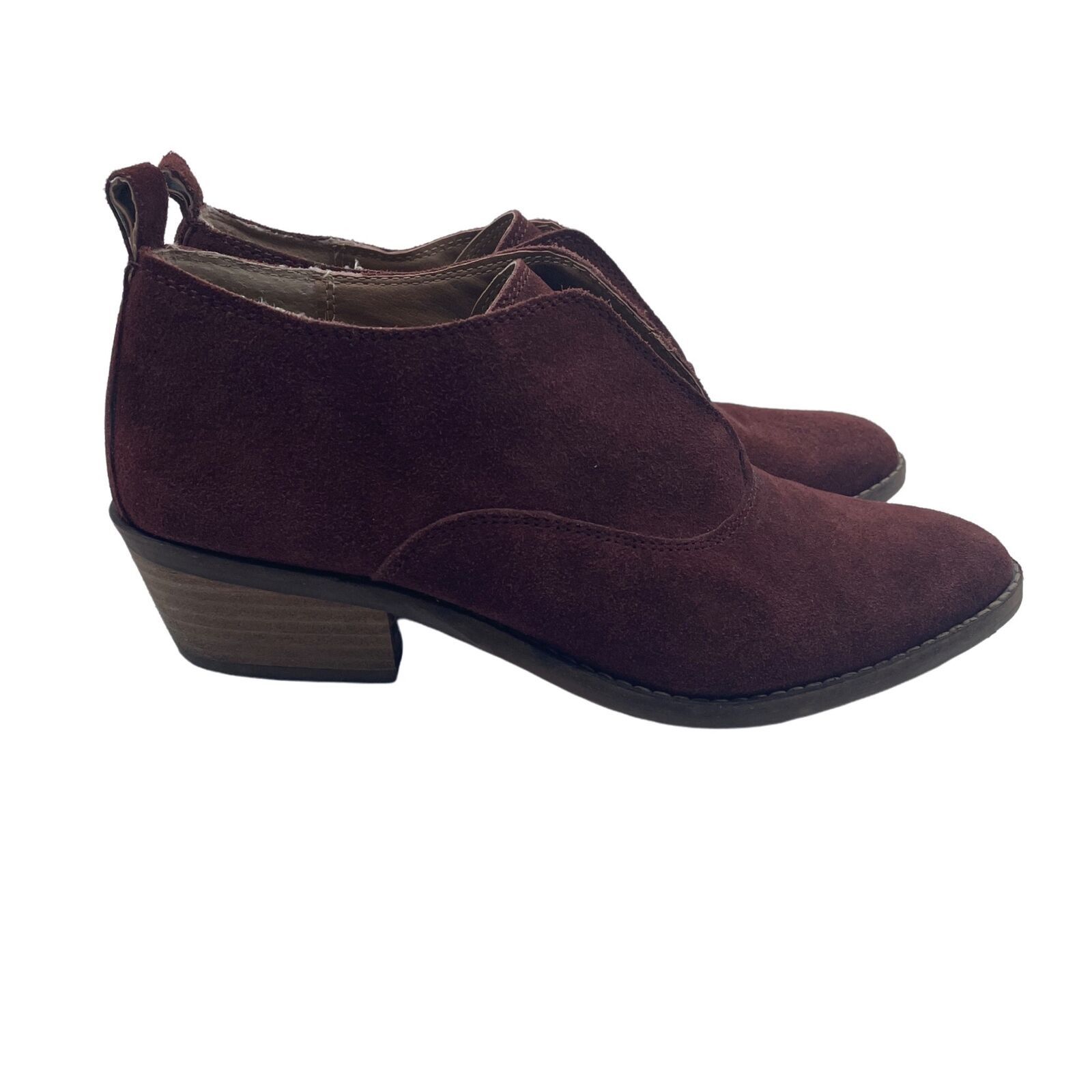 Lucky Brand Lucky Brand Fimberly Booties Suede Leather Red Womens 8.5 Size US 8.5 / IT 38.5 - 1 Thumbnail