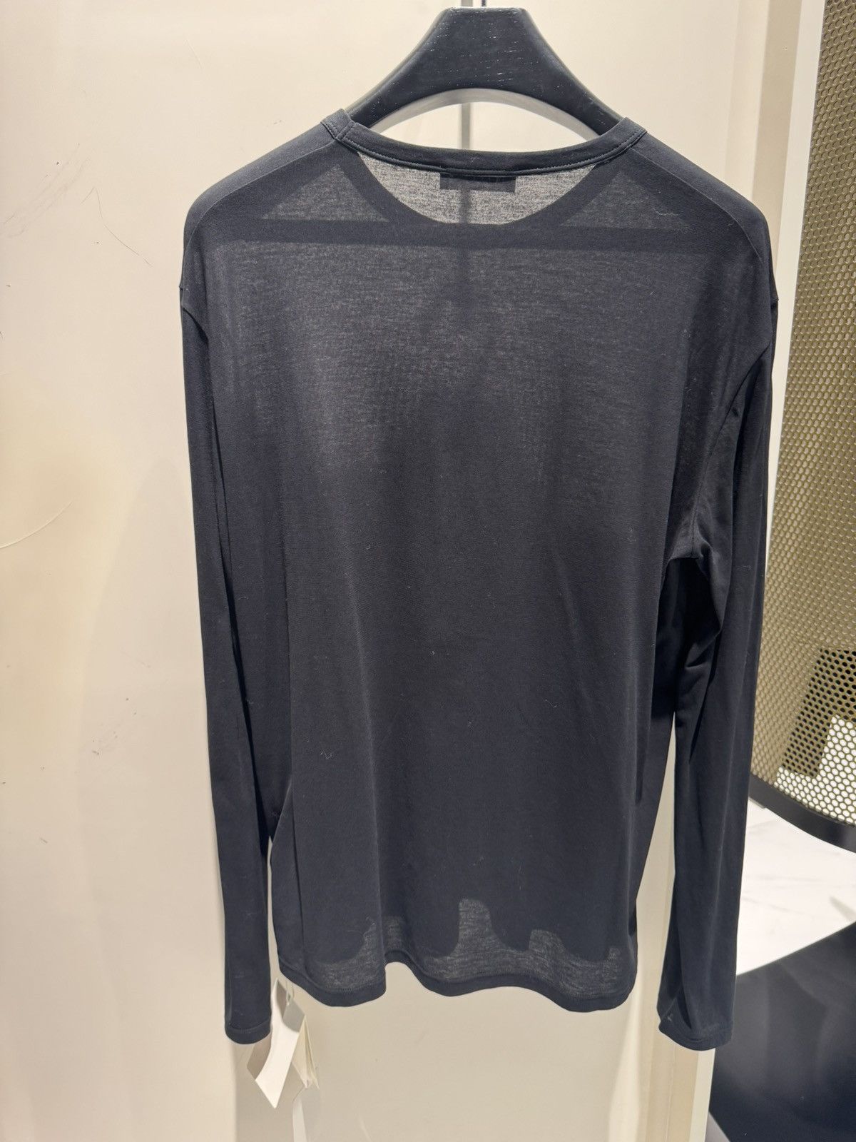 Jil Sander NWT Small Logo Crew Neck Long Sleeve T-Shirt - BLACK, XL Size US XL / EU 56 / 4 - 2 Thumbnail