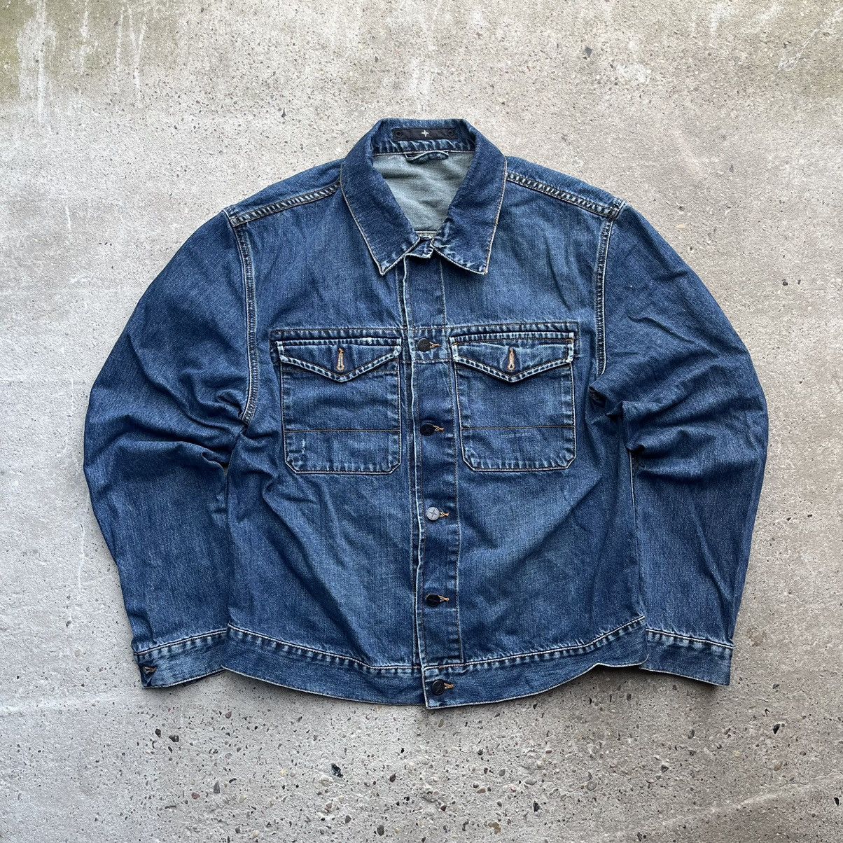 Stone Island × Vintage Vintage Stone Island Denim Jacket trucker jeans ...