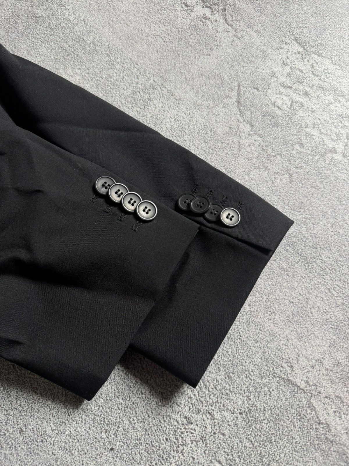 Designer × Hugo × Hugo Boss Hugo Boss IT44/US34R suit black blazer + pants trousers Size 34R - 17 Thumbnail