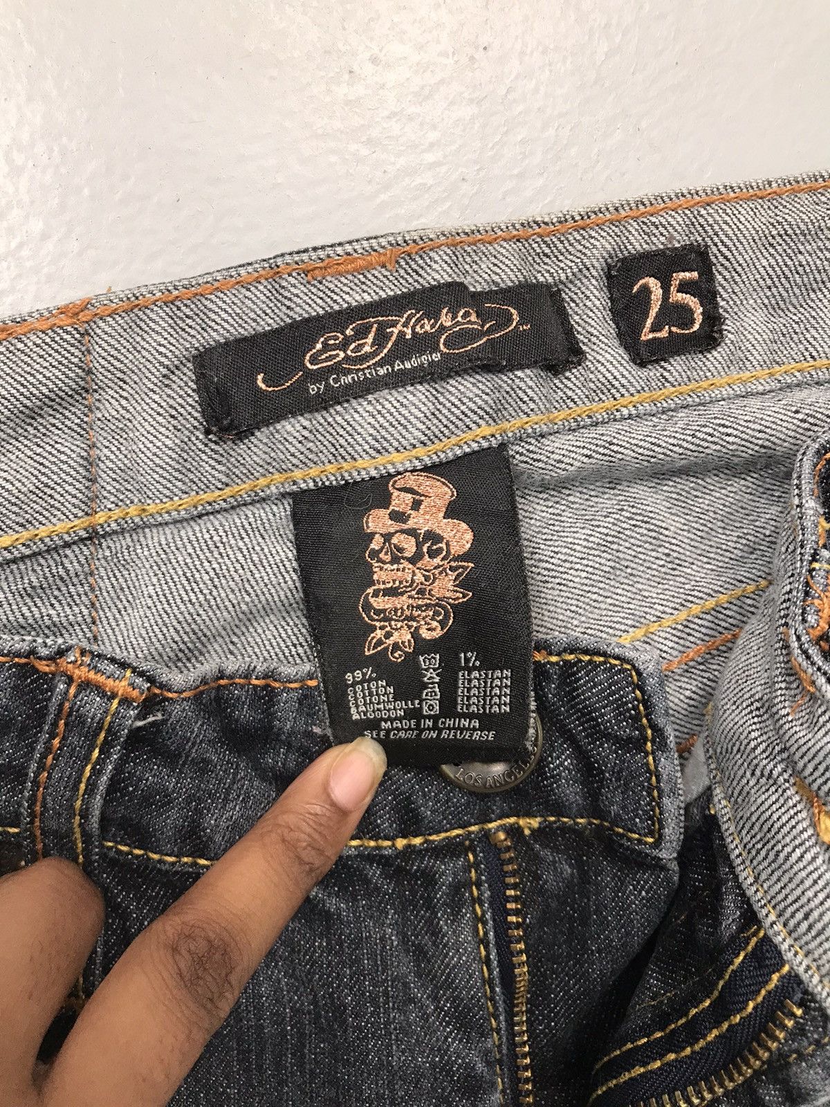 Ed Hardy Vintage ed hardy embroidered denim Size 28" / US 6 / IT 42 - 7 Thumbnail