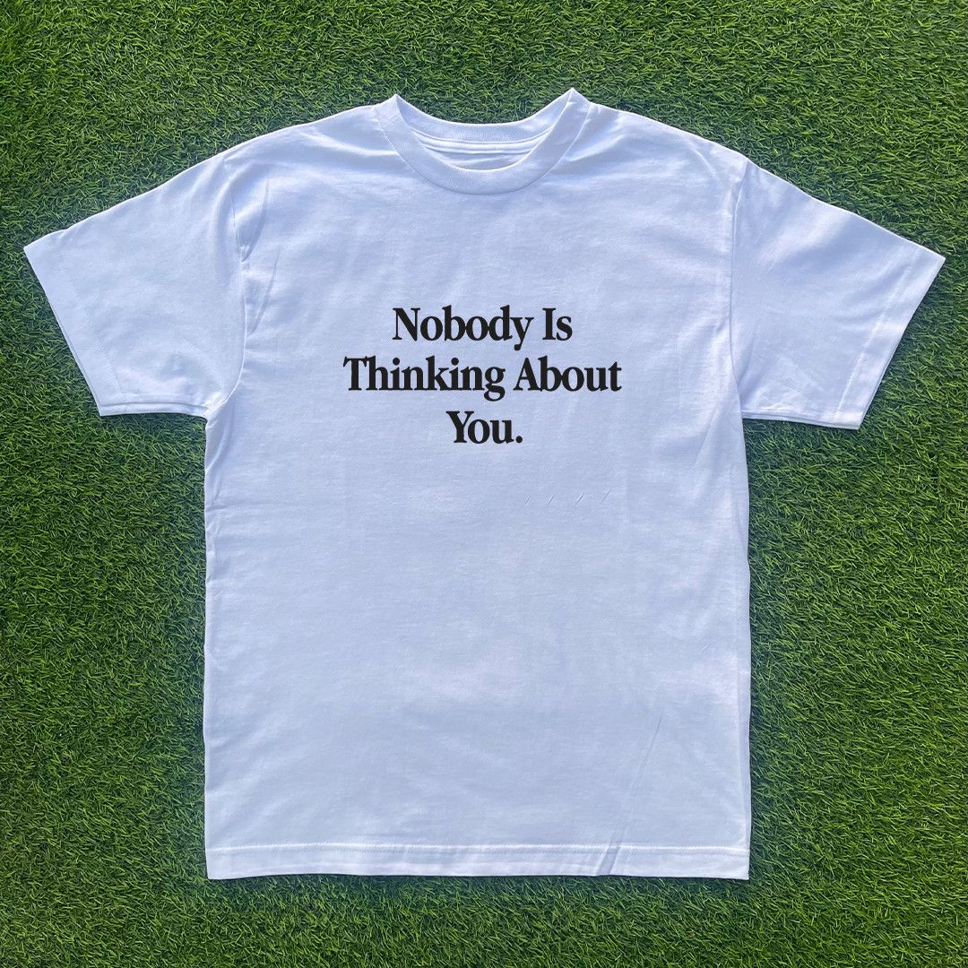 Vintage NOBODY IS THINKING ABOUT YOU TSHIRT Size US XL / EU 56 / 4 - 1 Preview