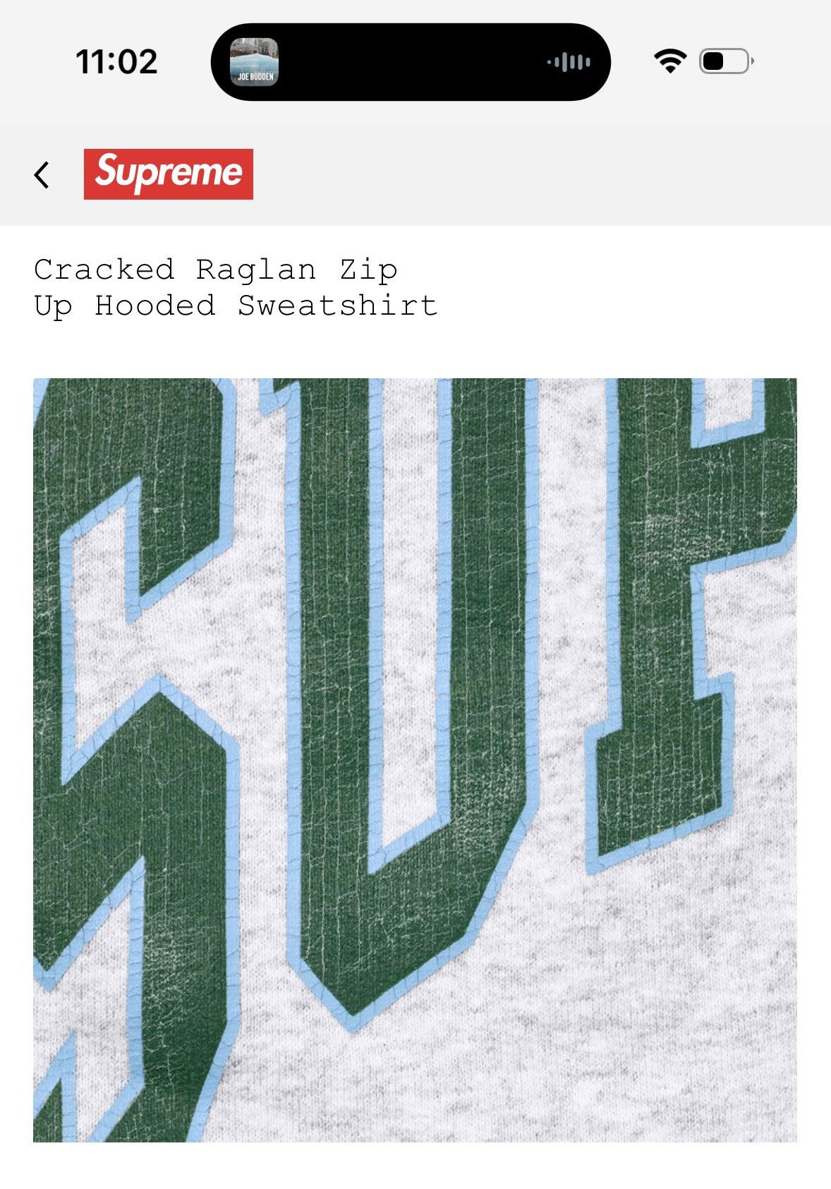 Supreme Supreme Cracked Raglan Zip Up Hooded Sweatshirt Size US XL / EU 56 / 4 - 3 Thumbnail