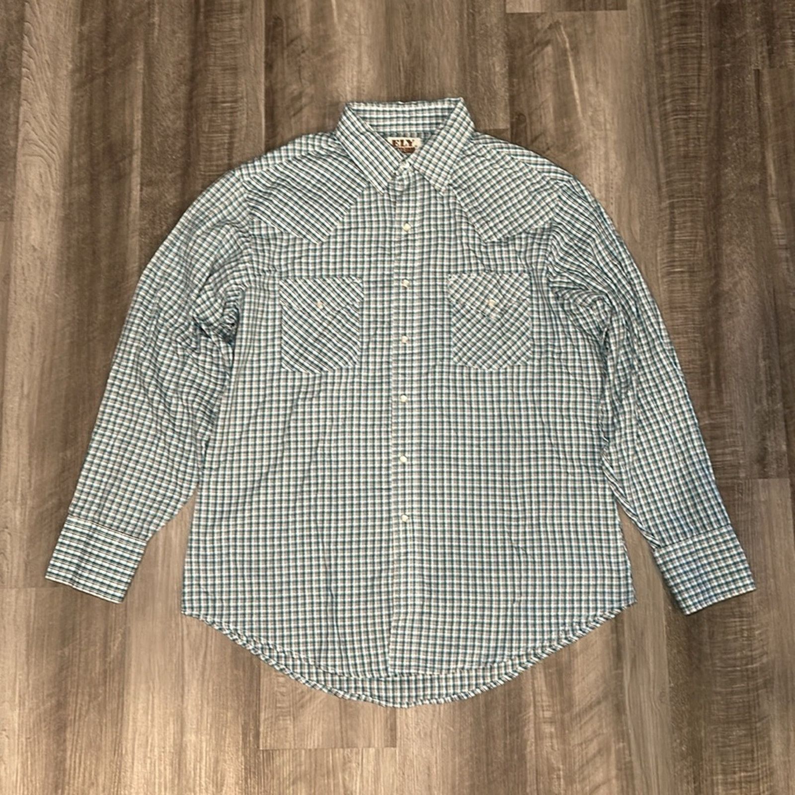 Other ELY Cattleman Western Long Sleeve Pearl Snap Button - Large Size US L / EU 52-54 / 3 - 2 Thumbnail