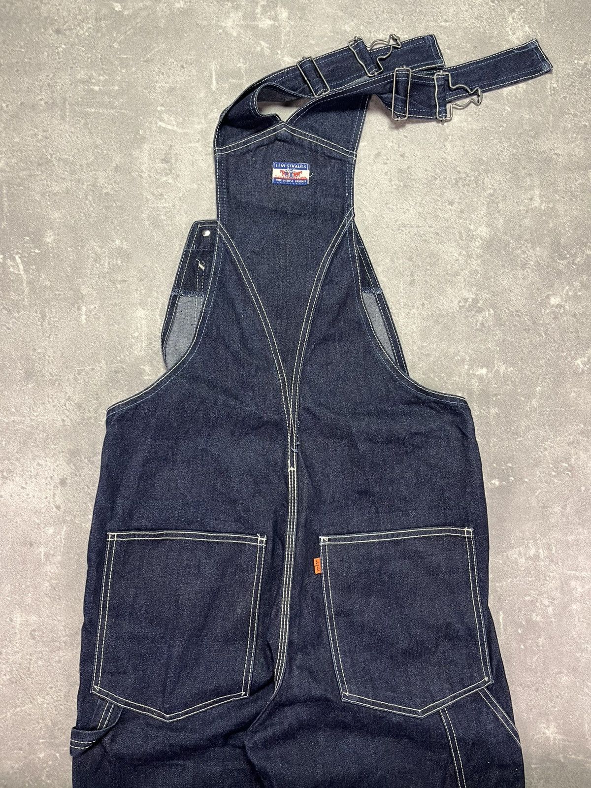 Levi's 1997 Levi’s Orange Tab Indigo Overalls XS S 30 Vintage Size US 30 / EU 46 - 5 Thumbnail