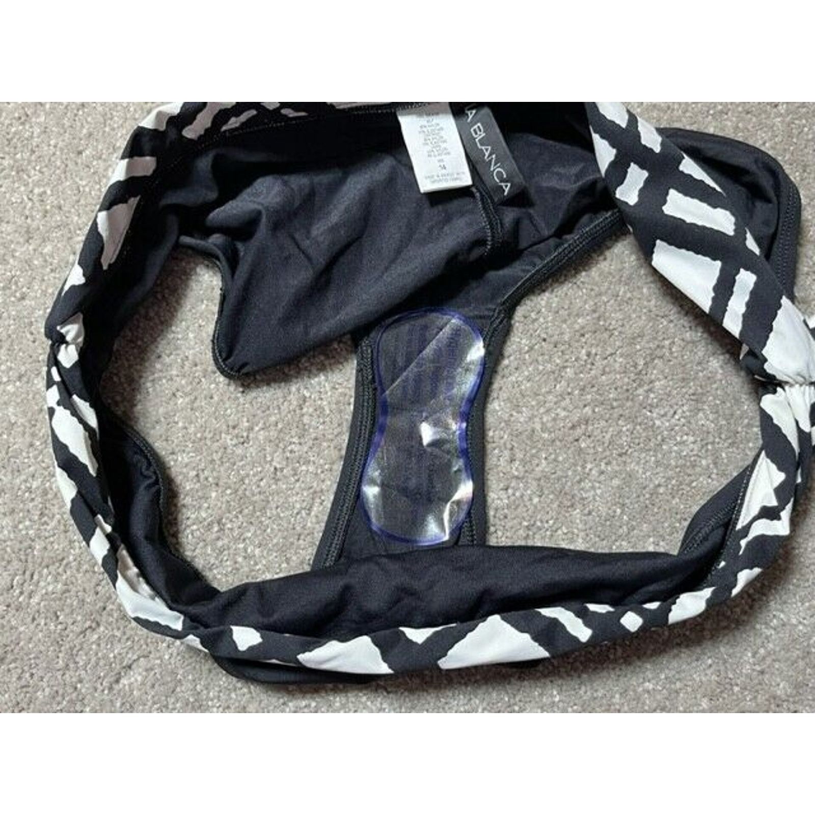 Other La Blanca Bikini Bottom14 Shirred Nylon Stretch Black Size XL / US 12-14 / IT 48-50 - 3 Thumbnail