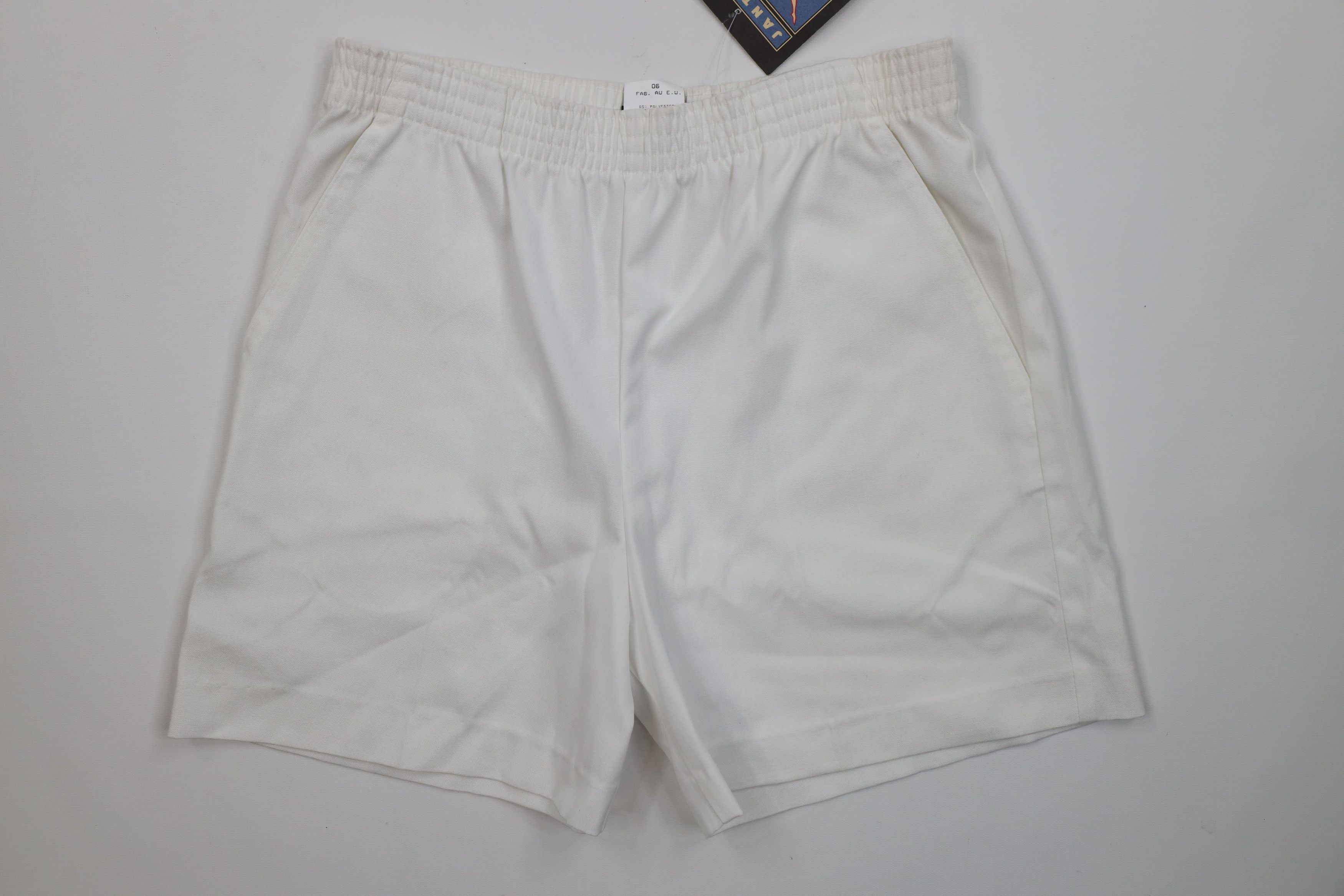 Vintage Deadstock Vintage 90s Streetwear Above Knee Shorts White USA Size 28" / US 6 / IT 42 - 1 Thumbnail