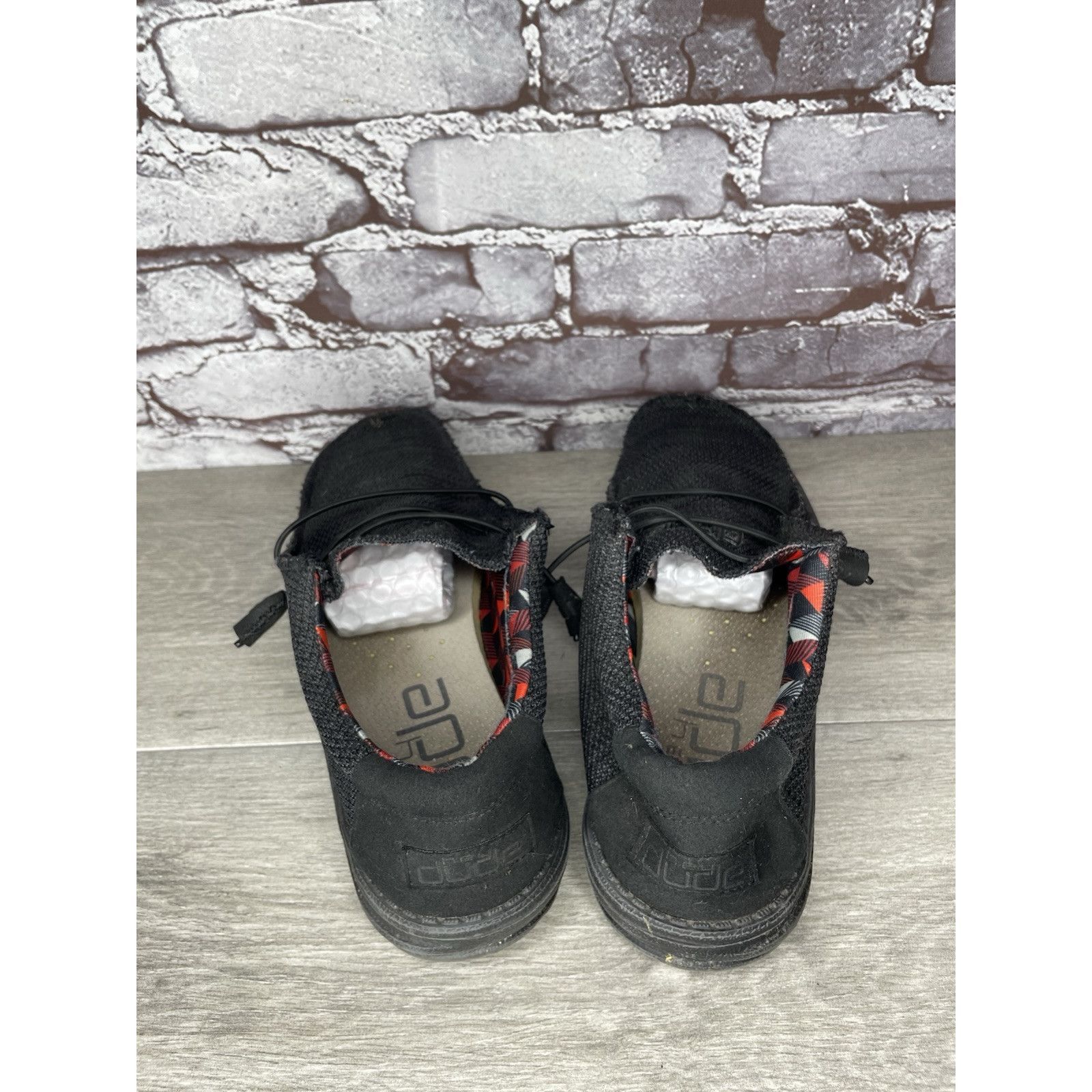Other Hey Dude Shoes Wally Sox Comfortable Jet Black Gray Slip On Size US 10 / EU 43 - 7 Thumbnail