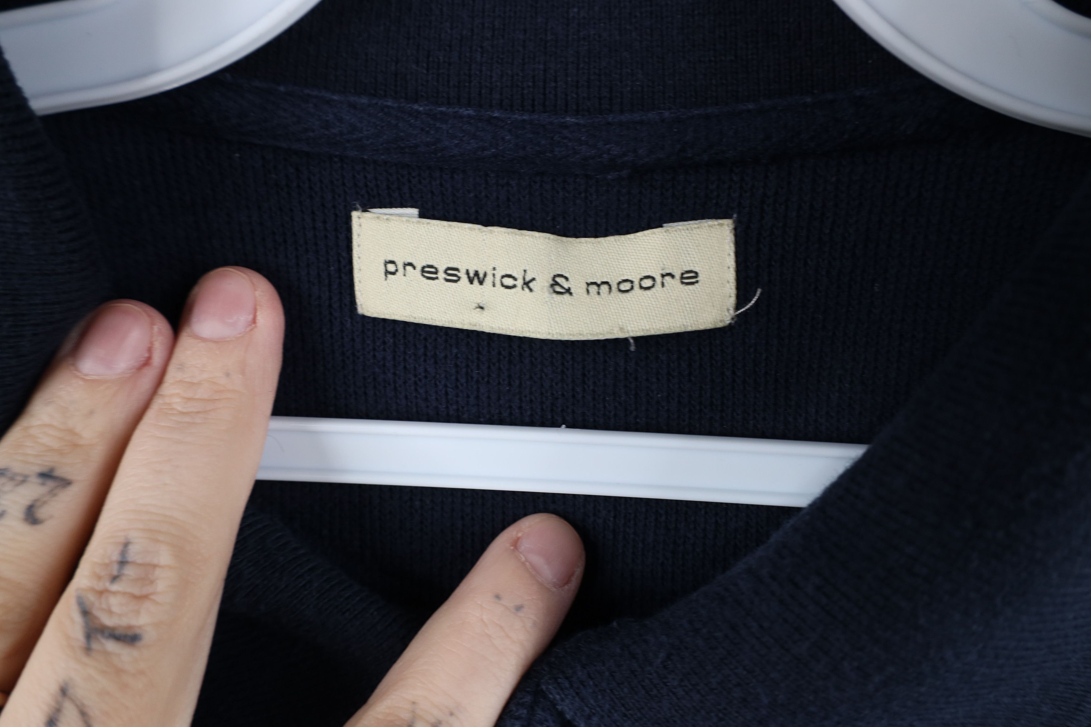 Vintage Vintage 90s Streetwear Heavyweight Knit Long Sleeve Polo Size US L / EU 52-54 / 3 - 6 Thumbnail